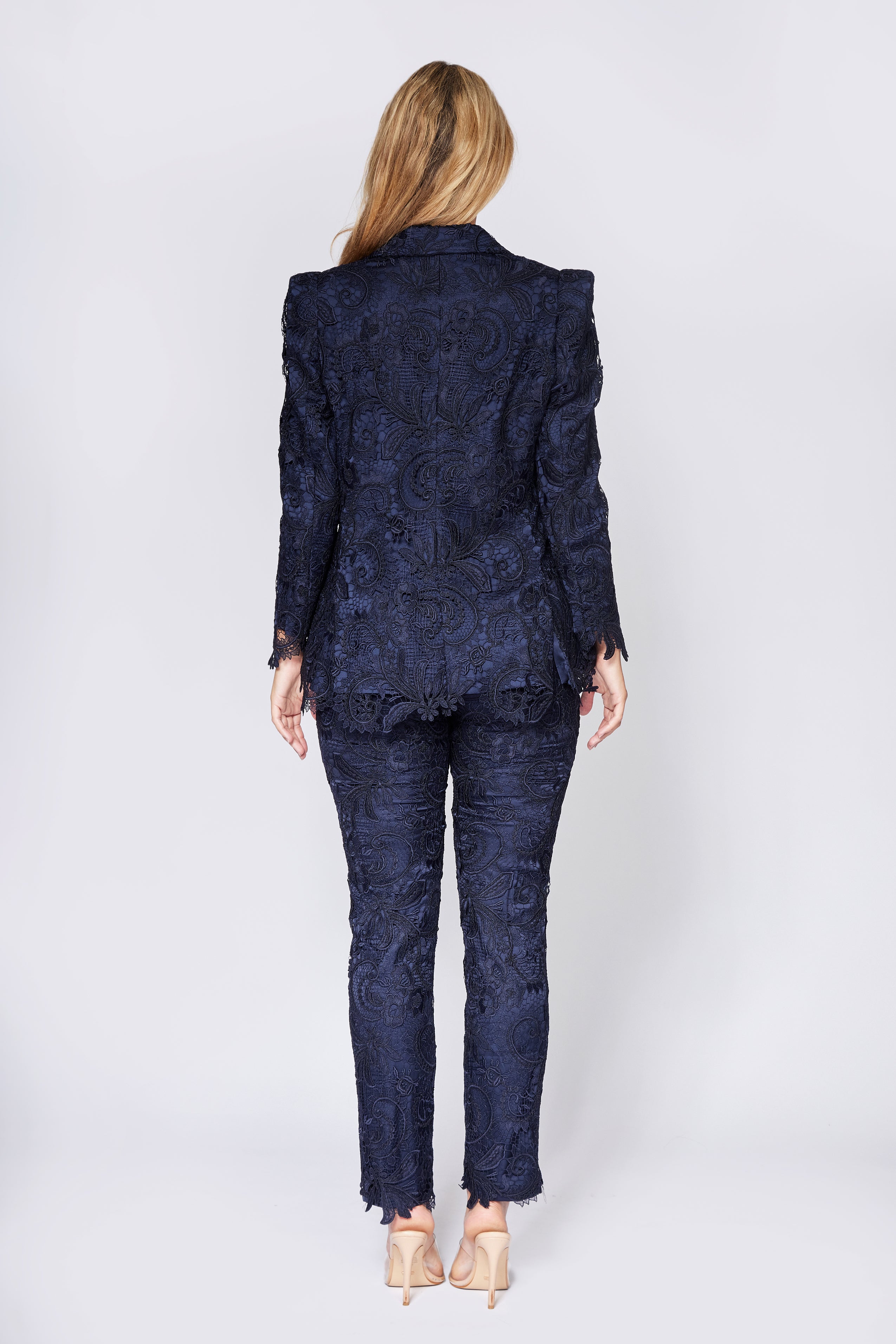 Navy Lace Jacket