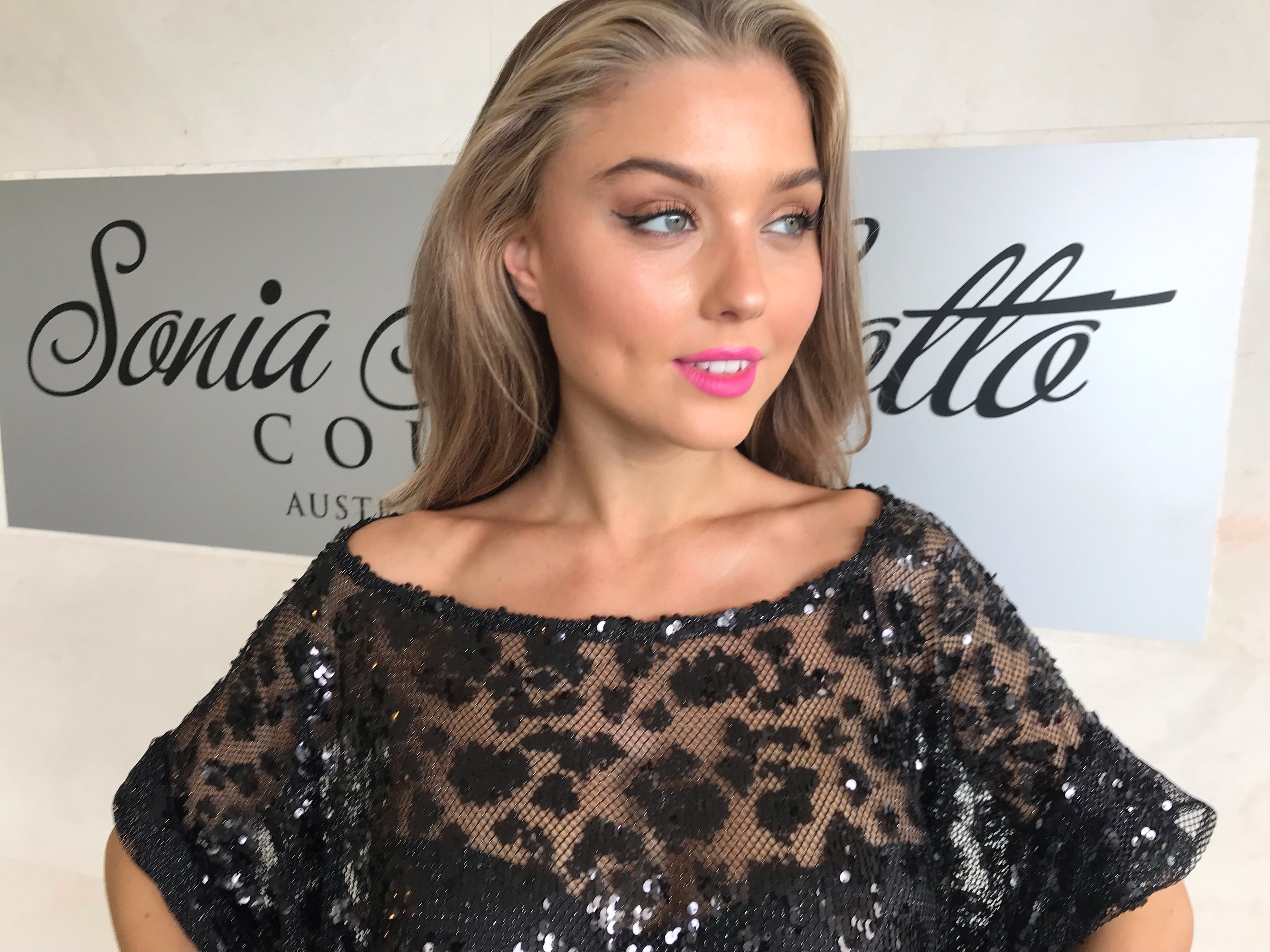 Iconic Black Lace Poncho