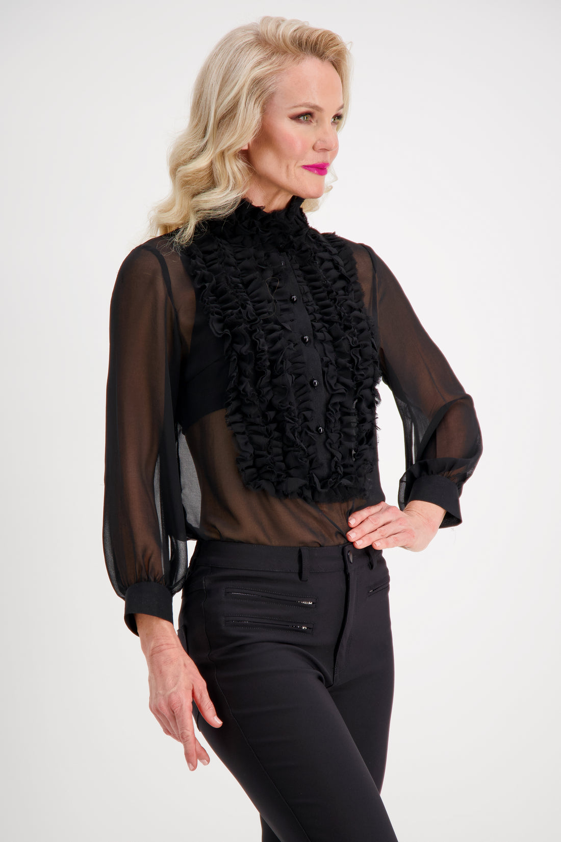 Iconic Frill Blouse (Basic Colours)
