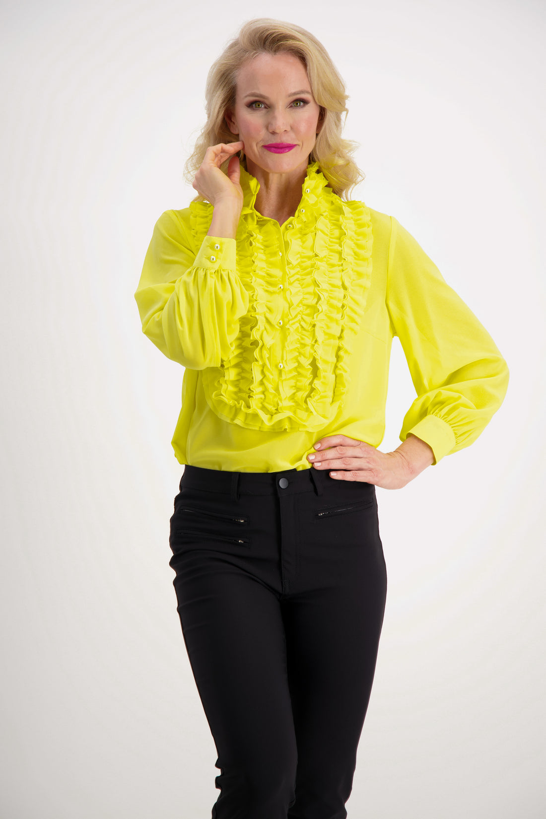 Iconic Frill Blouse (Yellows)