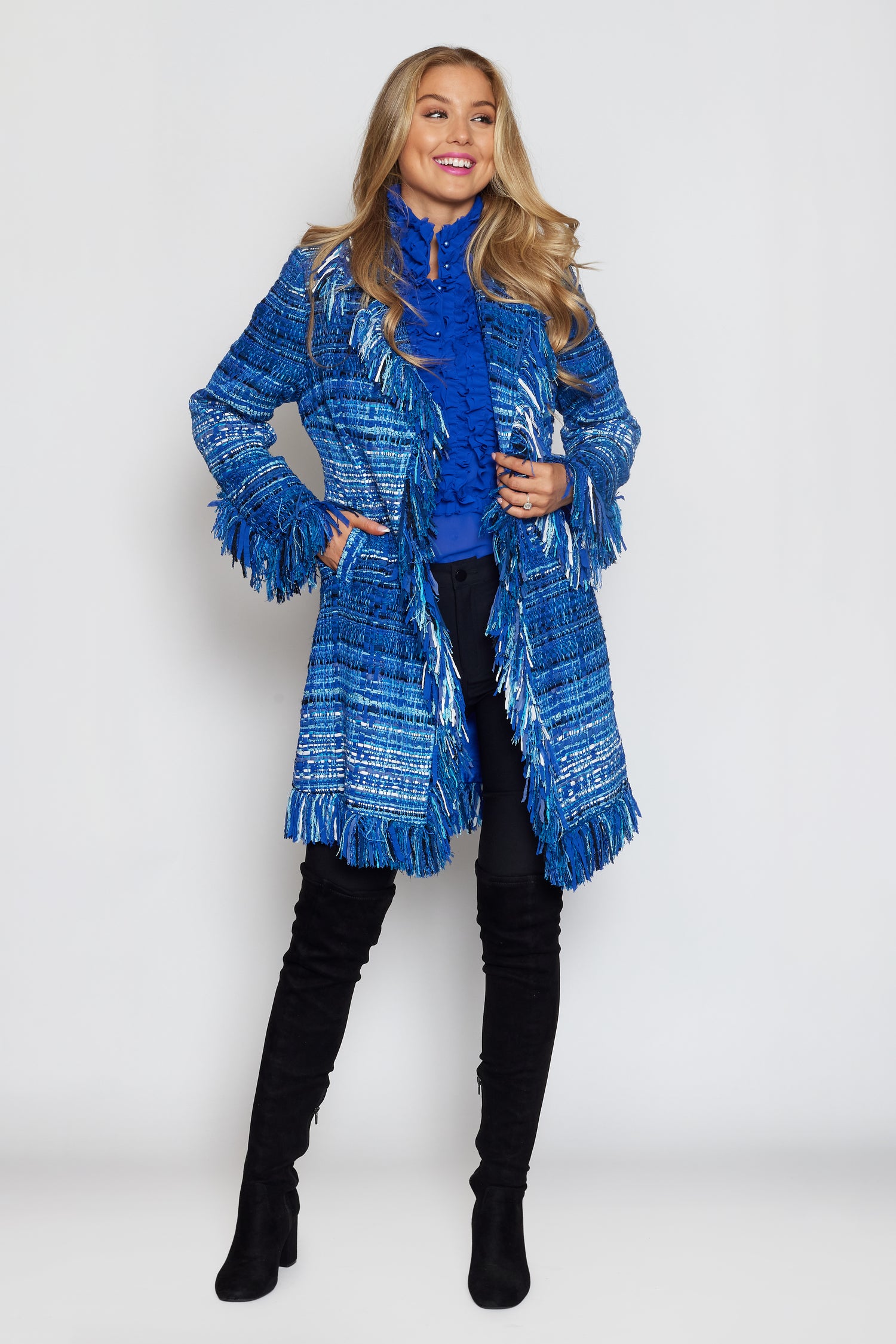 Royal Blue Shaggy Coat