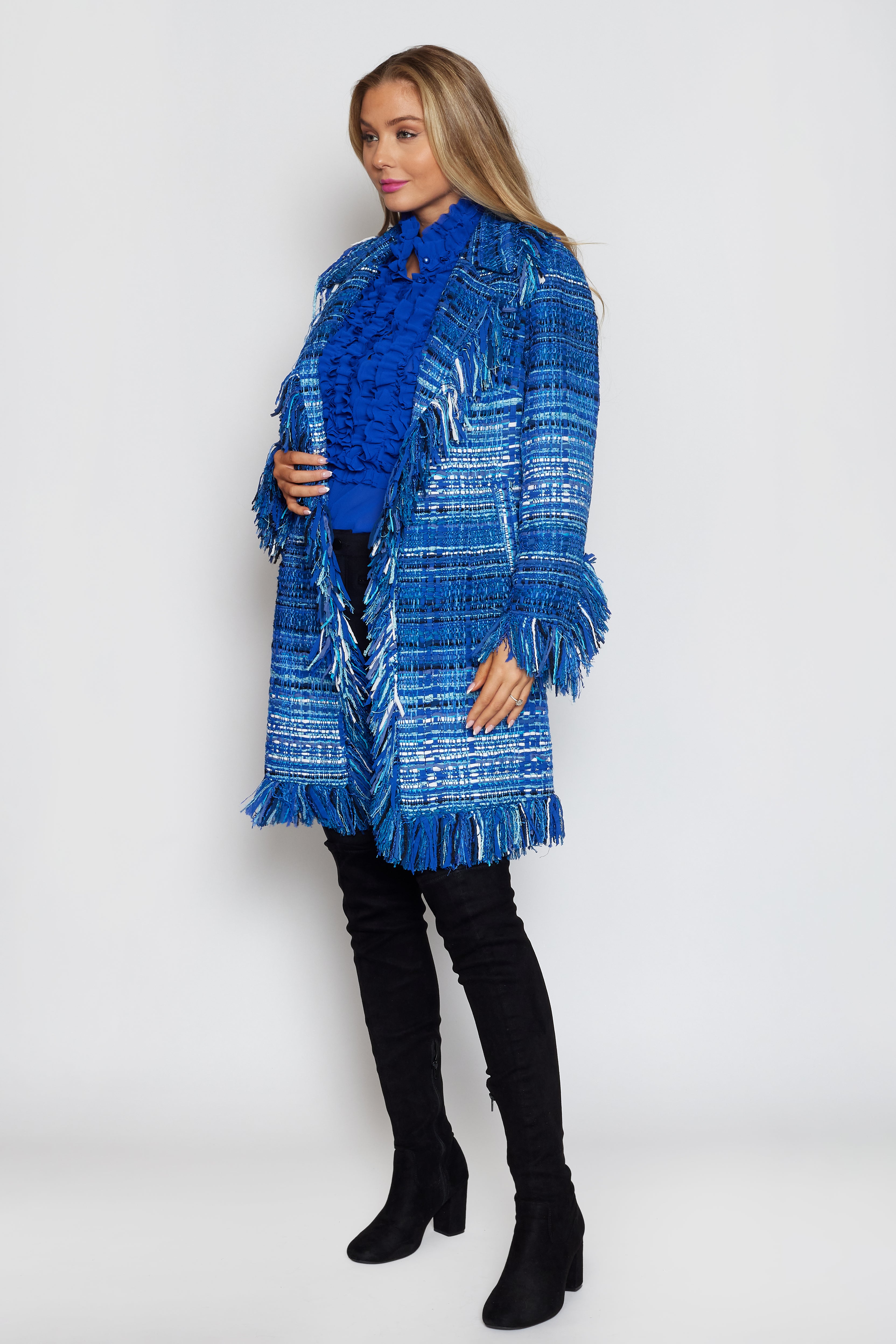 Royal Blue Shaggy Coat