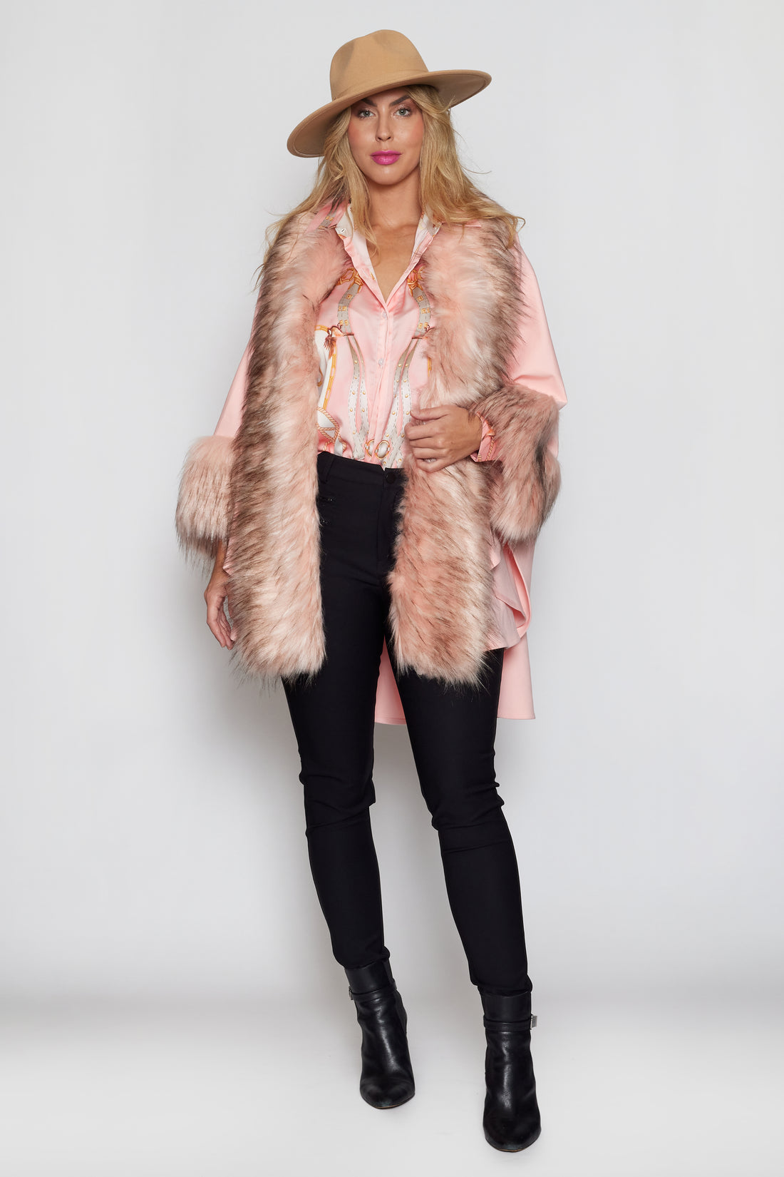 Baby Pink Faux Fur