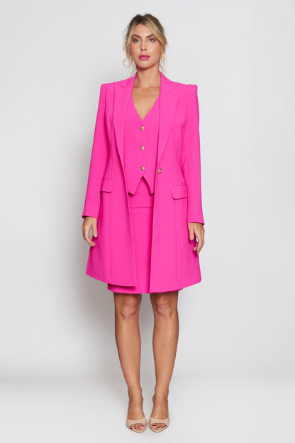 Hot Pink Longline Jacket