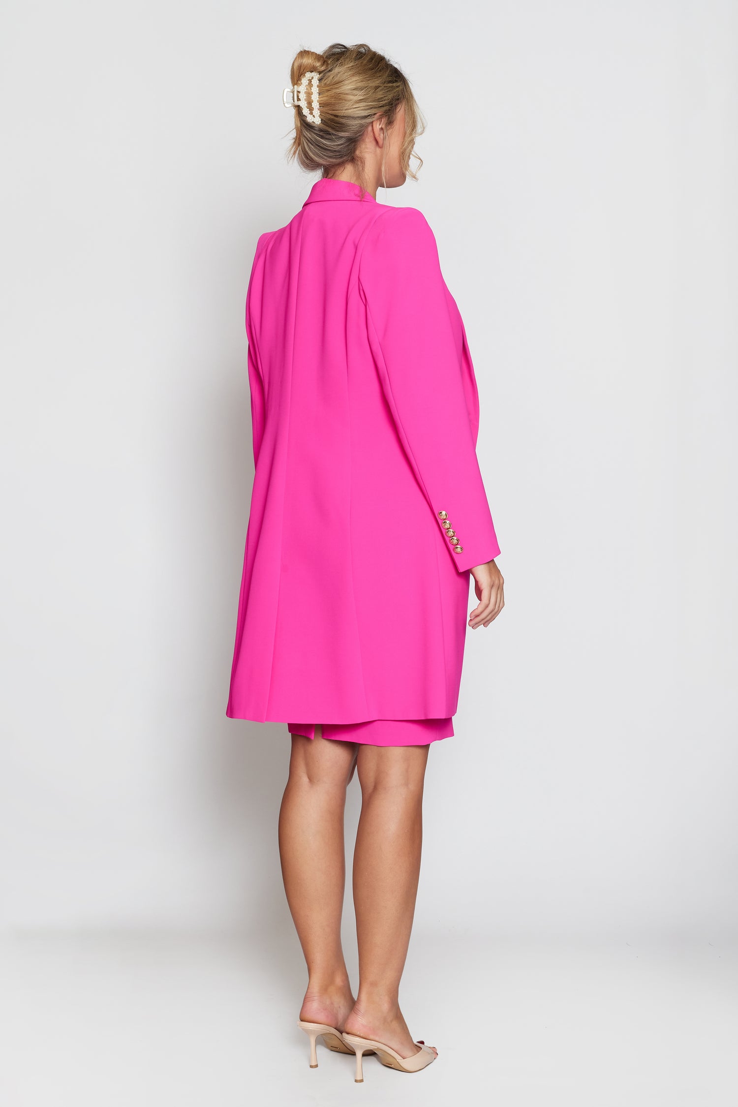 Hot Pink Longline Jacket