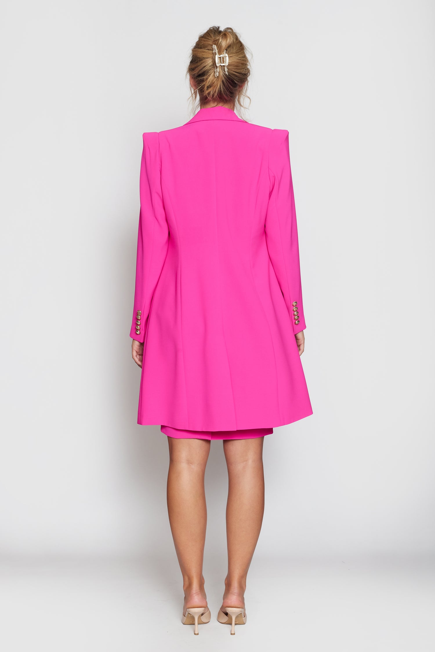 Hot Pink Longline Jacket