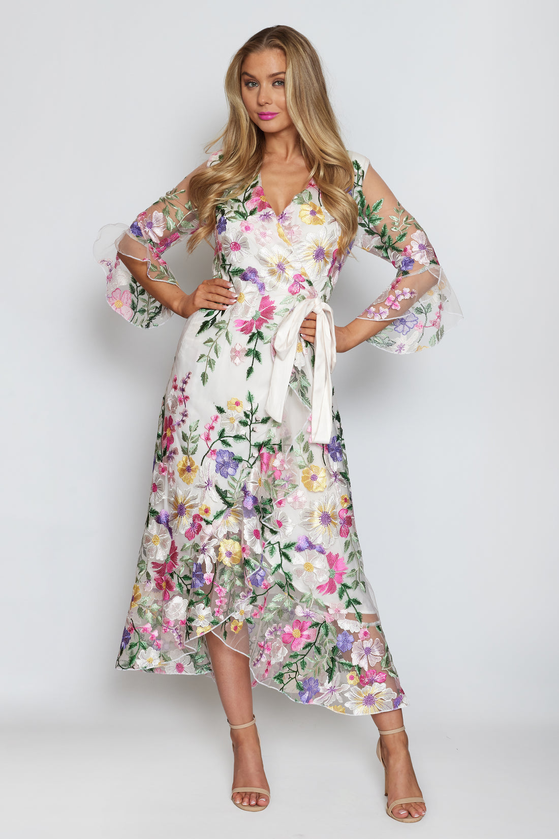 Spring Bloom Wrap Dress