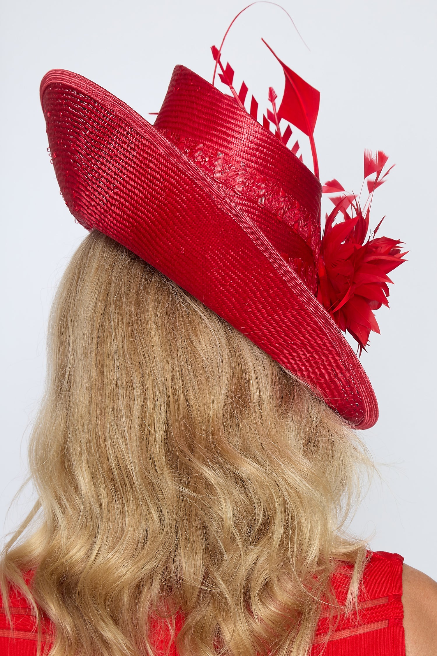 Red Fascinator