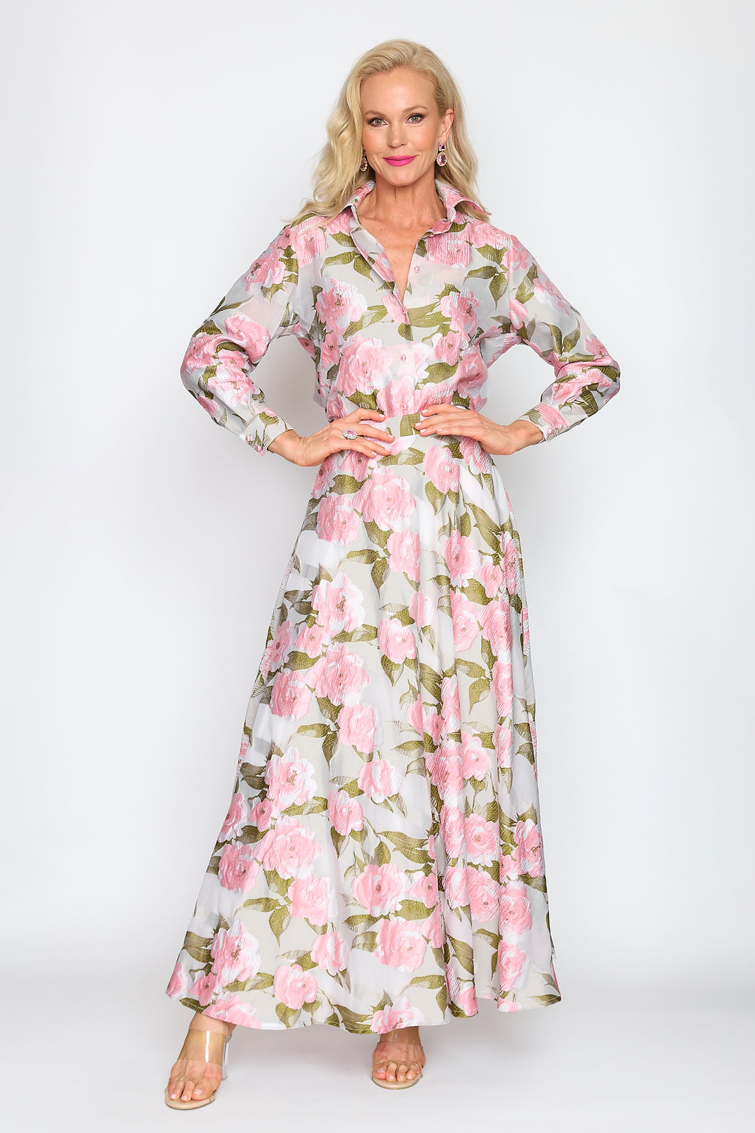 Spring Rose Circle Skirt