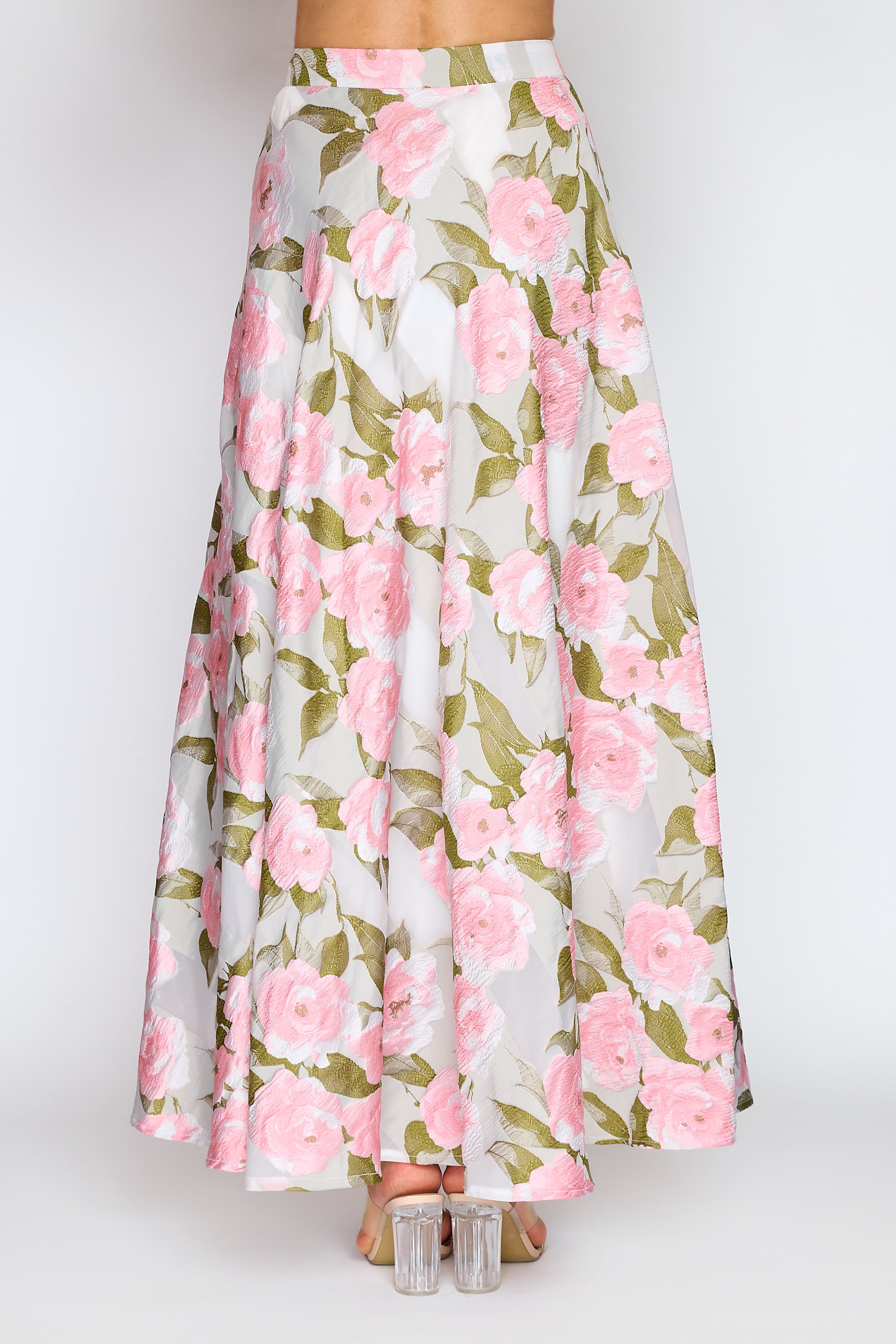 Spring Rose Circle Skirt