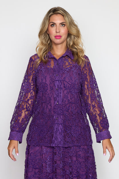 Purple Lace Blouse