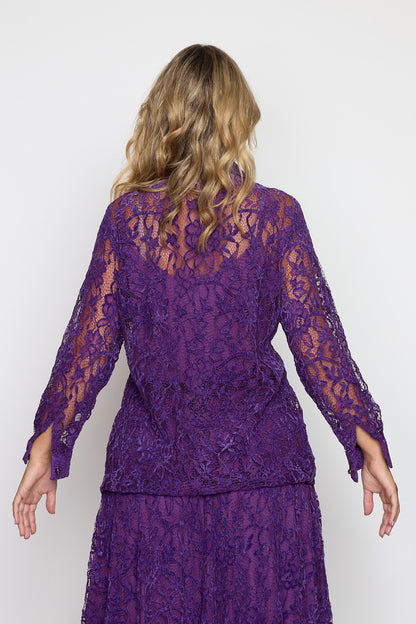 Purple Lace Blouse