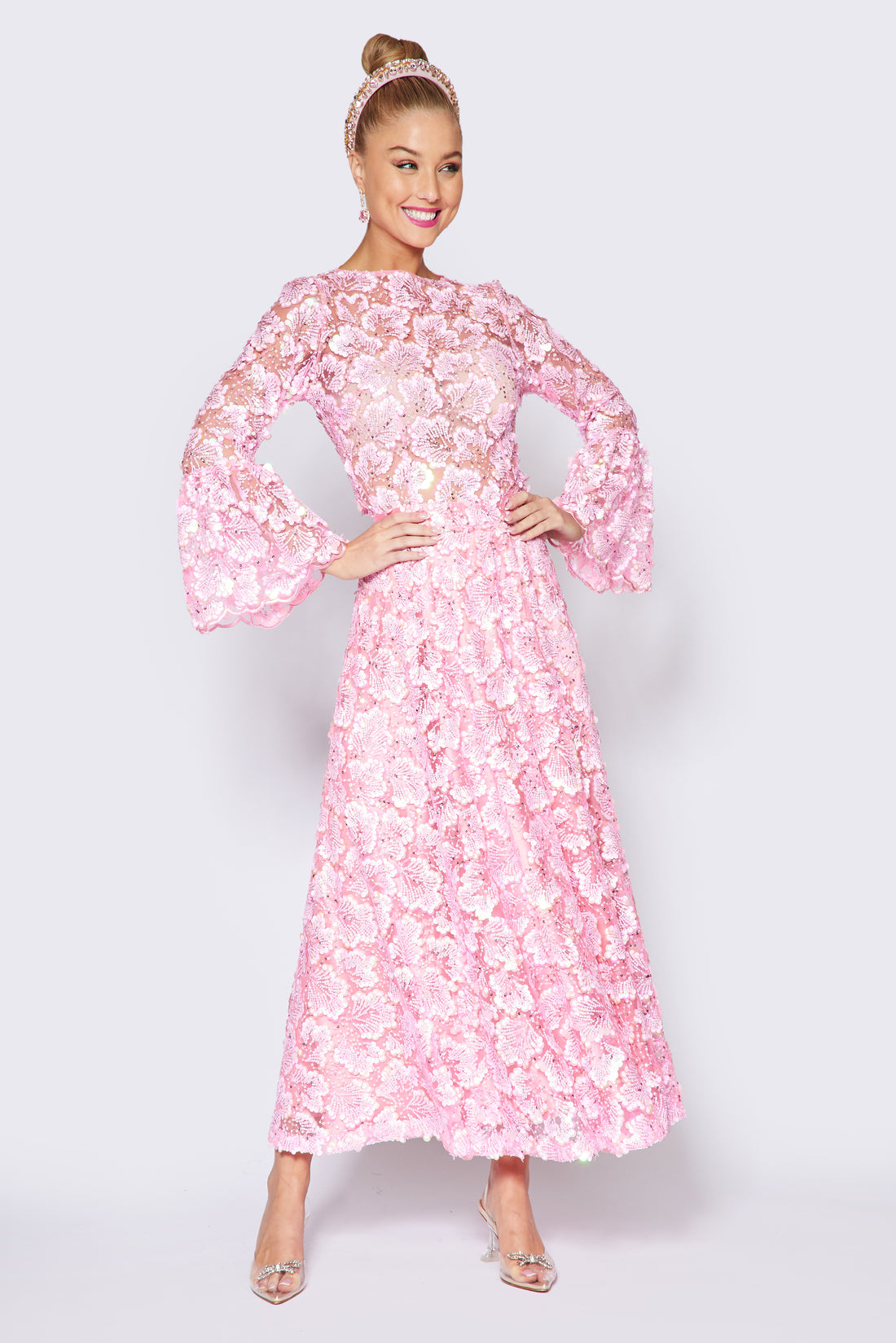 Baby Pink Sequin Set