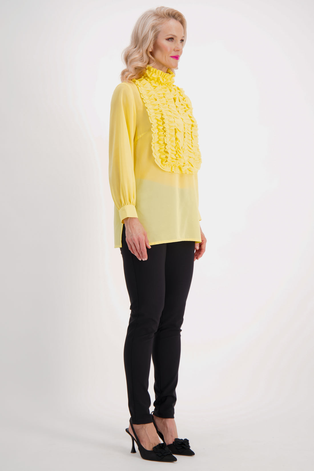 Iconic Frill Blouse (Yellows)