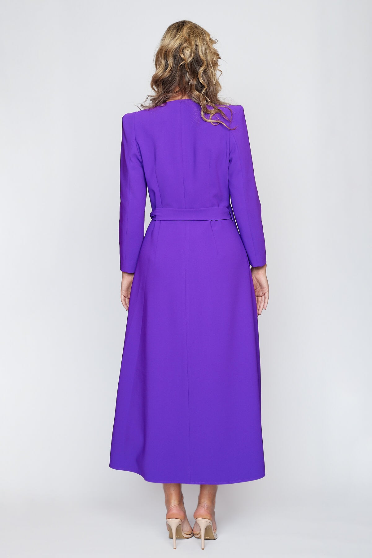 Purple Corporate Wrap Dress