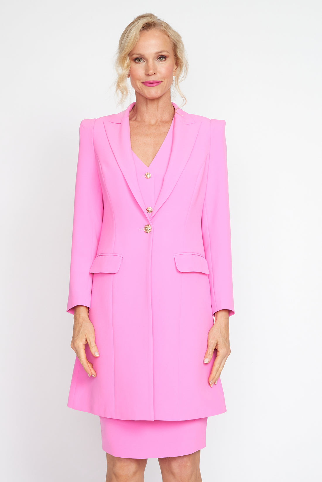 Musk Pink Longline Jacket