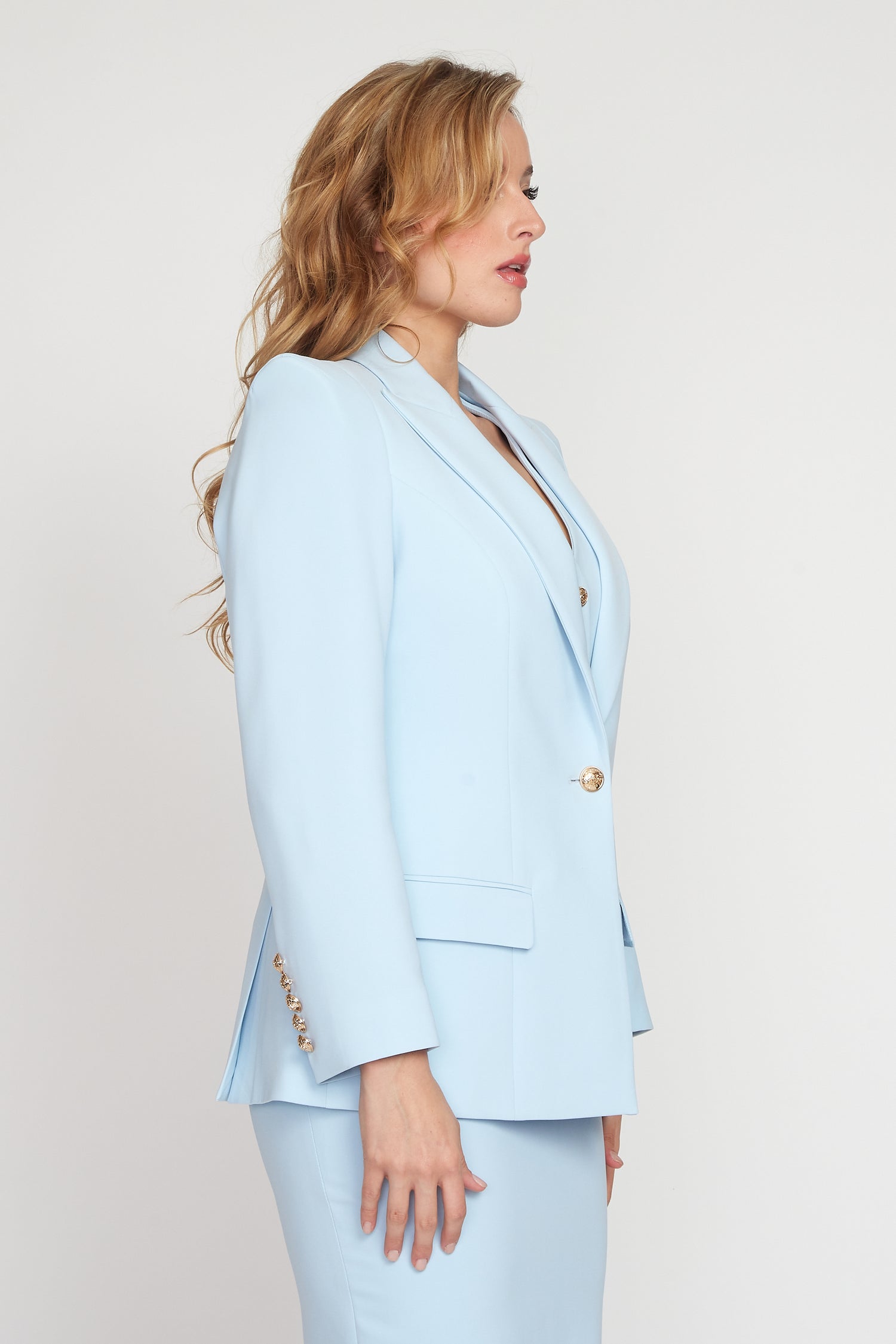 Baby Blue Corporate Jacket