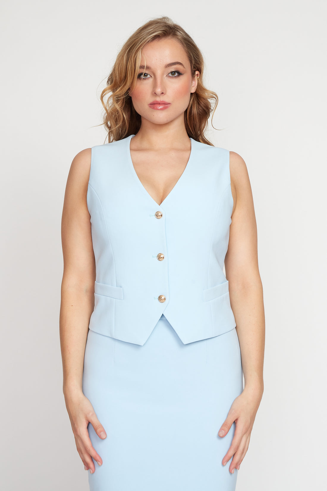 Baby Blue Corporate Vest