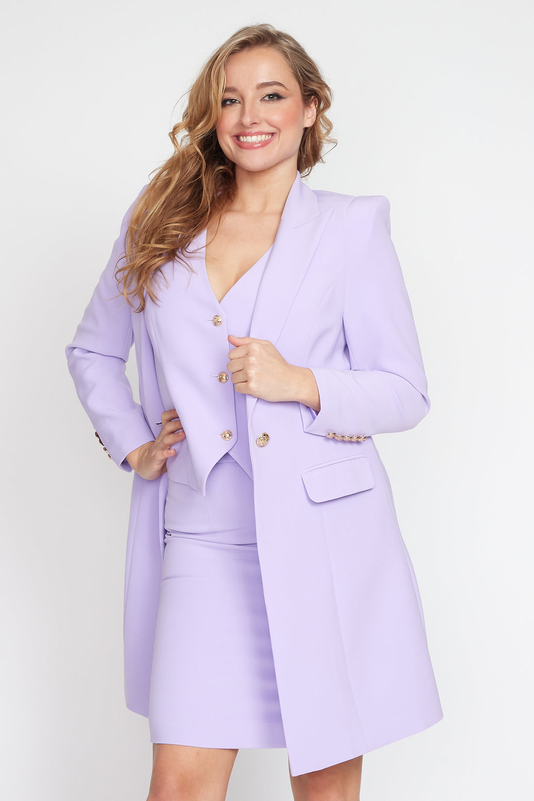 Lilac Longline Jacket