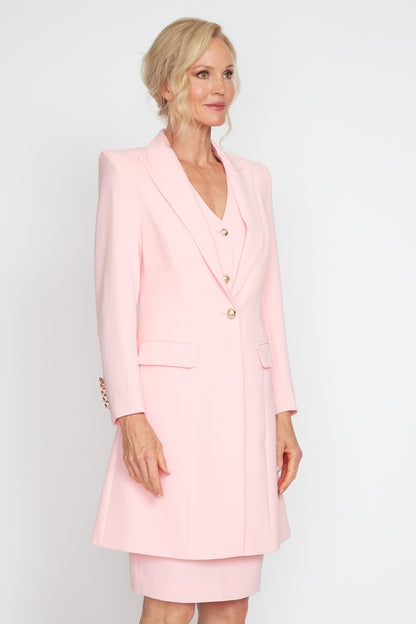 Baby Pink Longline Jacket