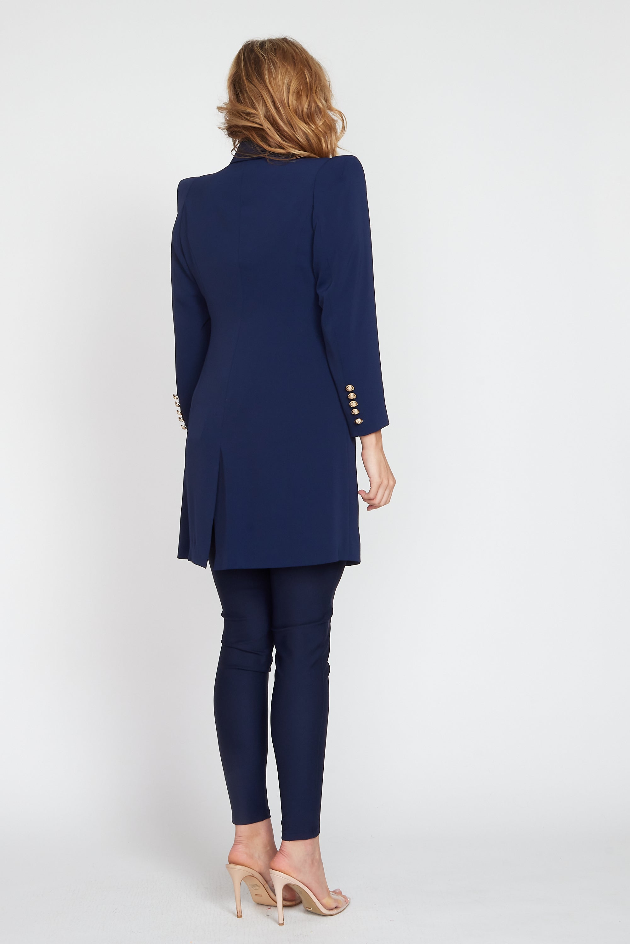 Navy Longline Jacket