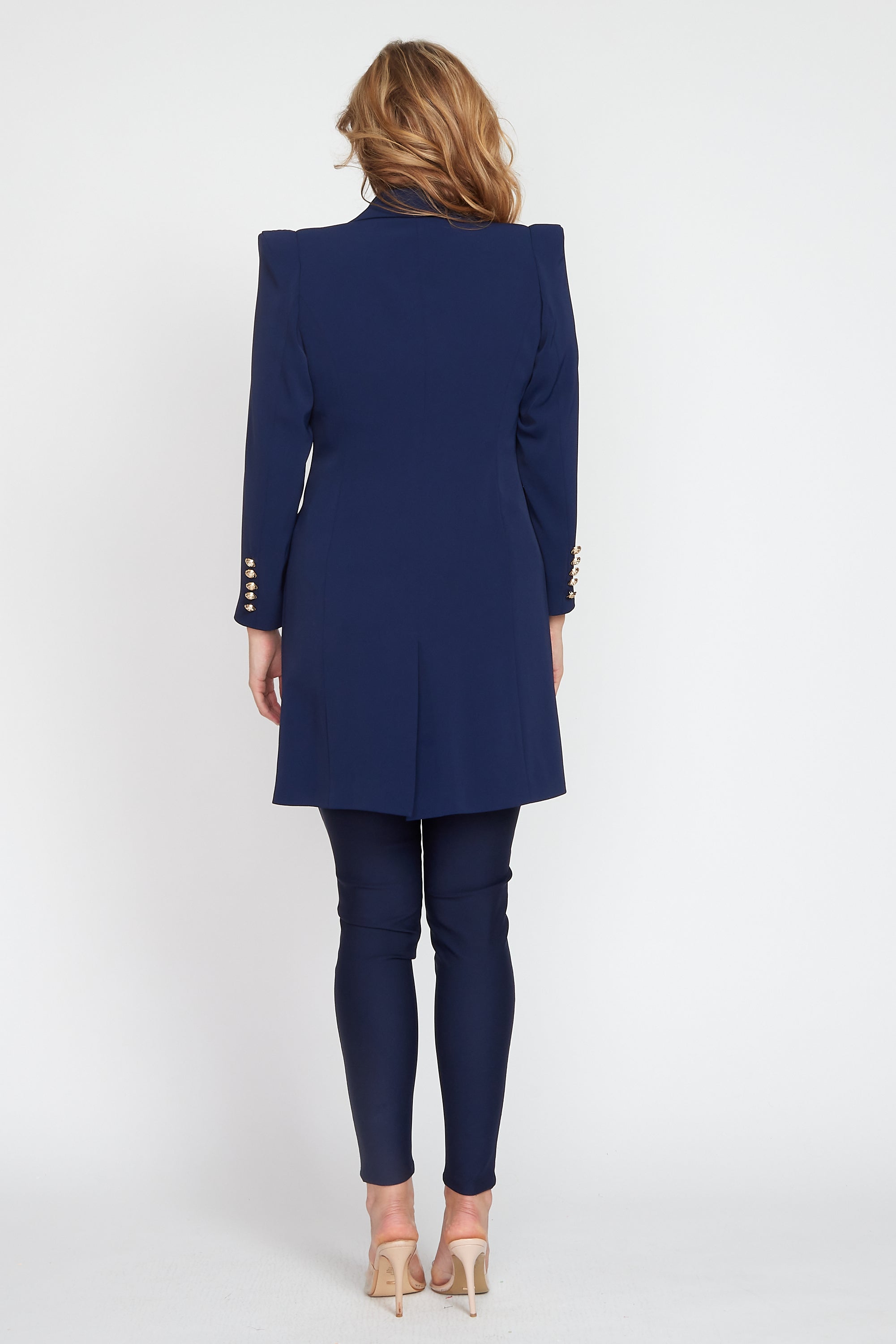 Navy Longline Jacket