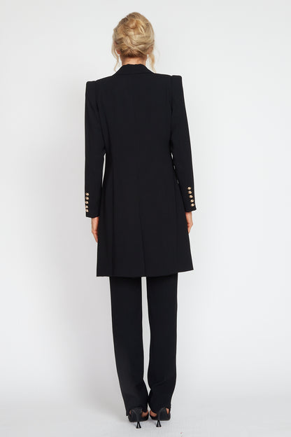 Black Longline Jacket