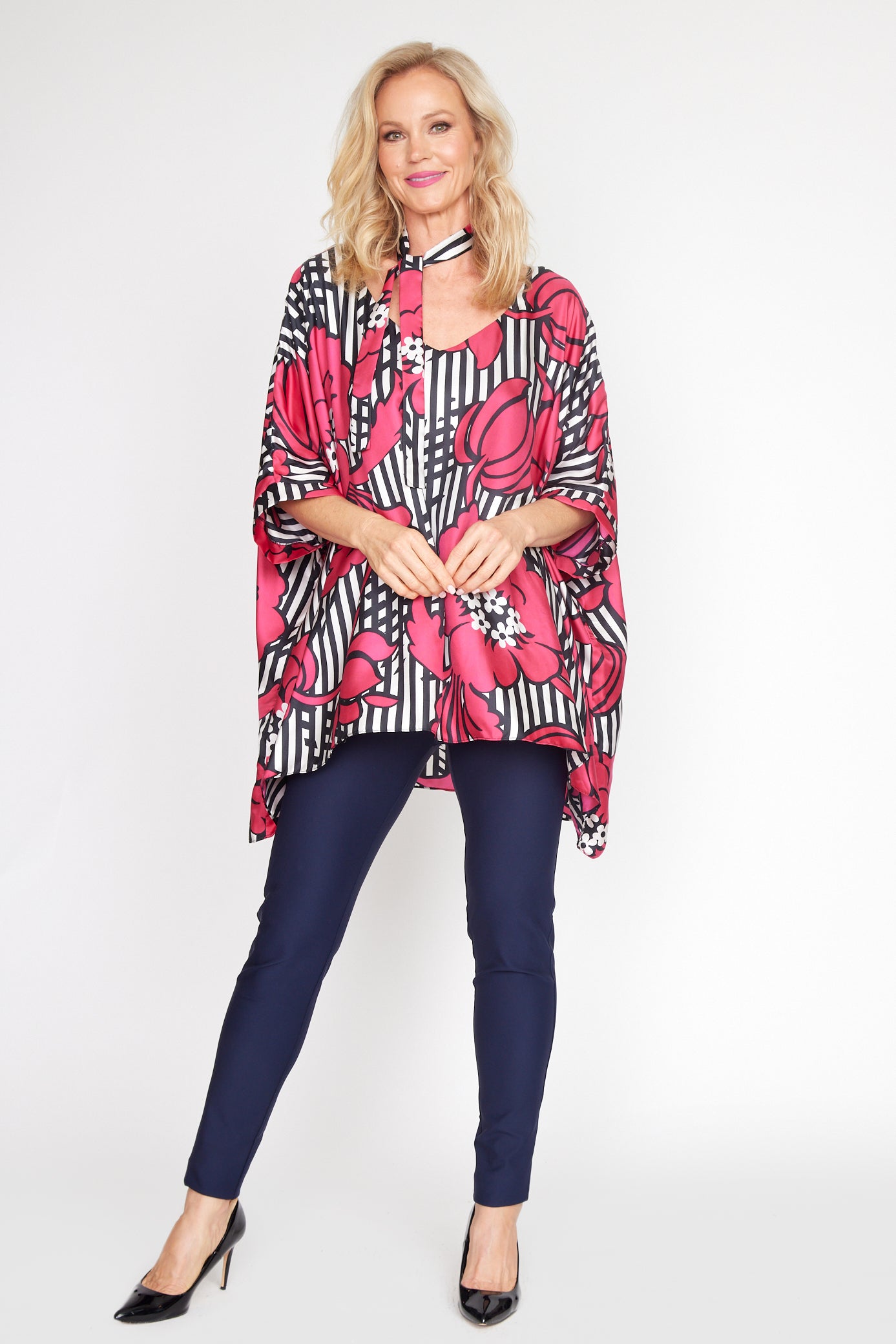 Florentine Print Holiday Top