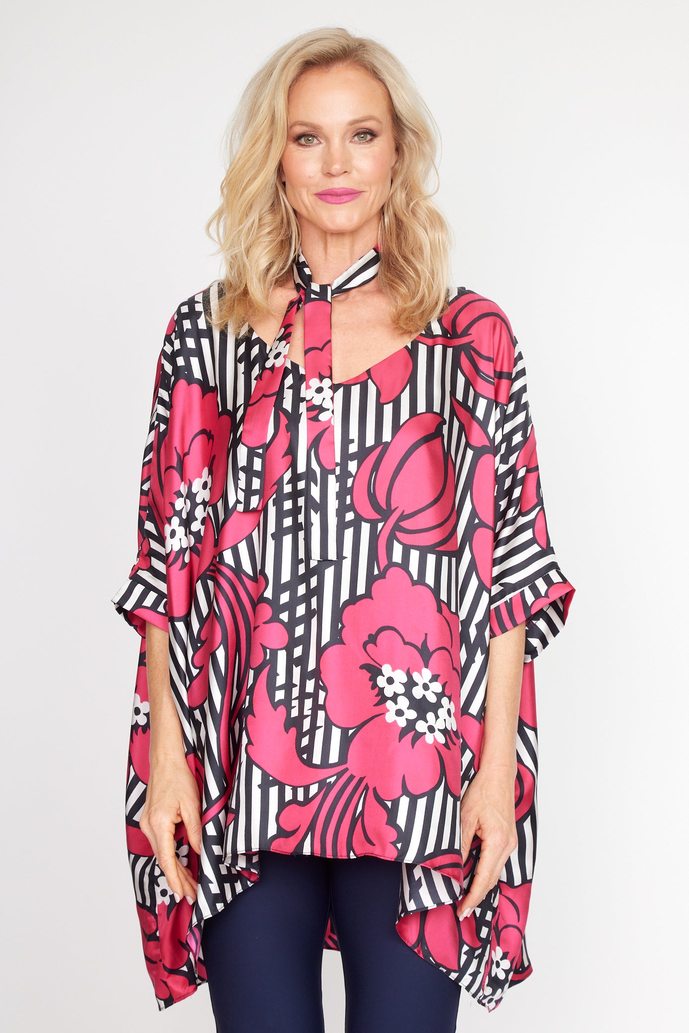 Florentine Print Holiday Top