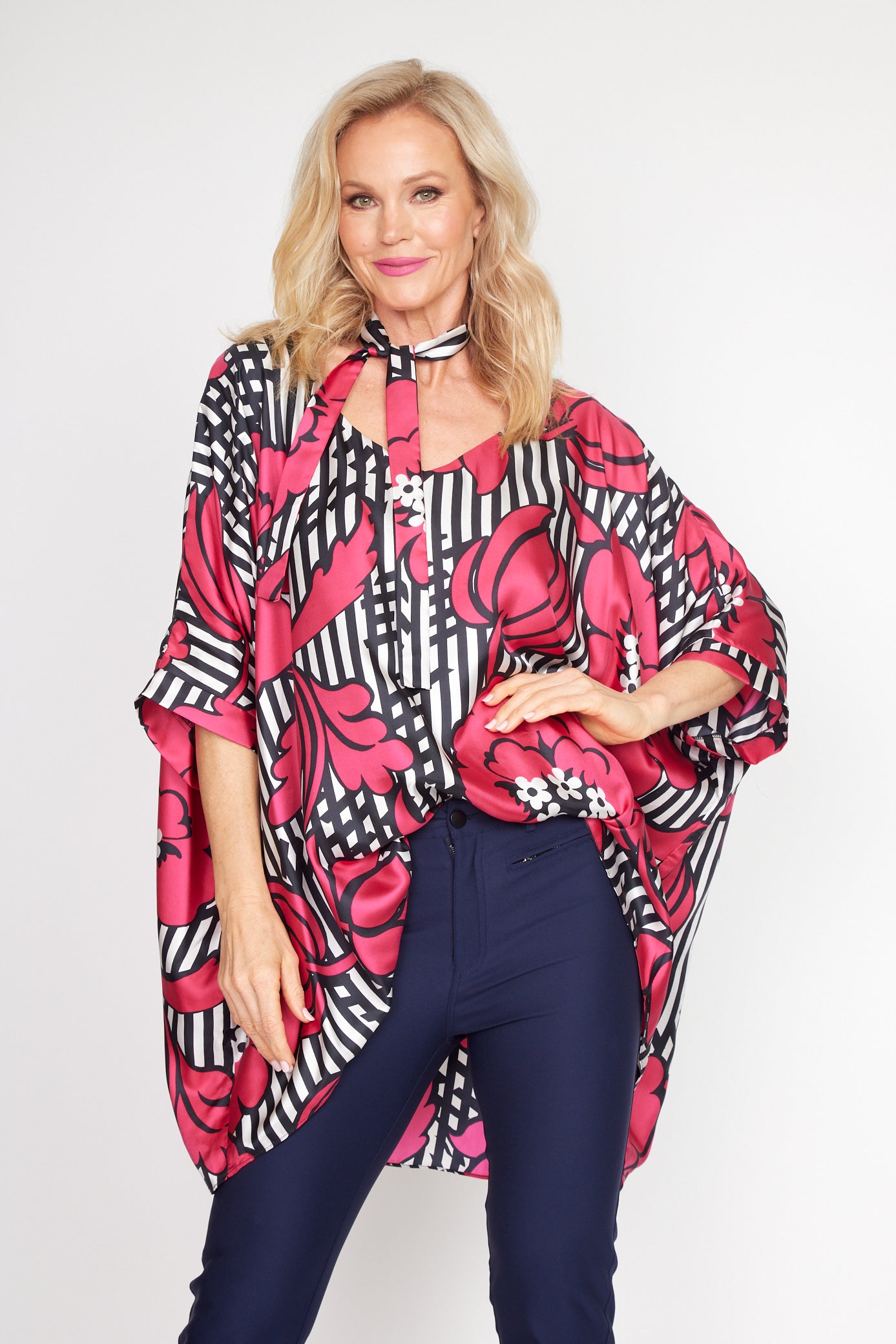 Florentine Print Holiday Top