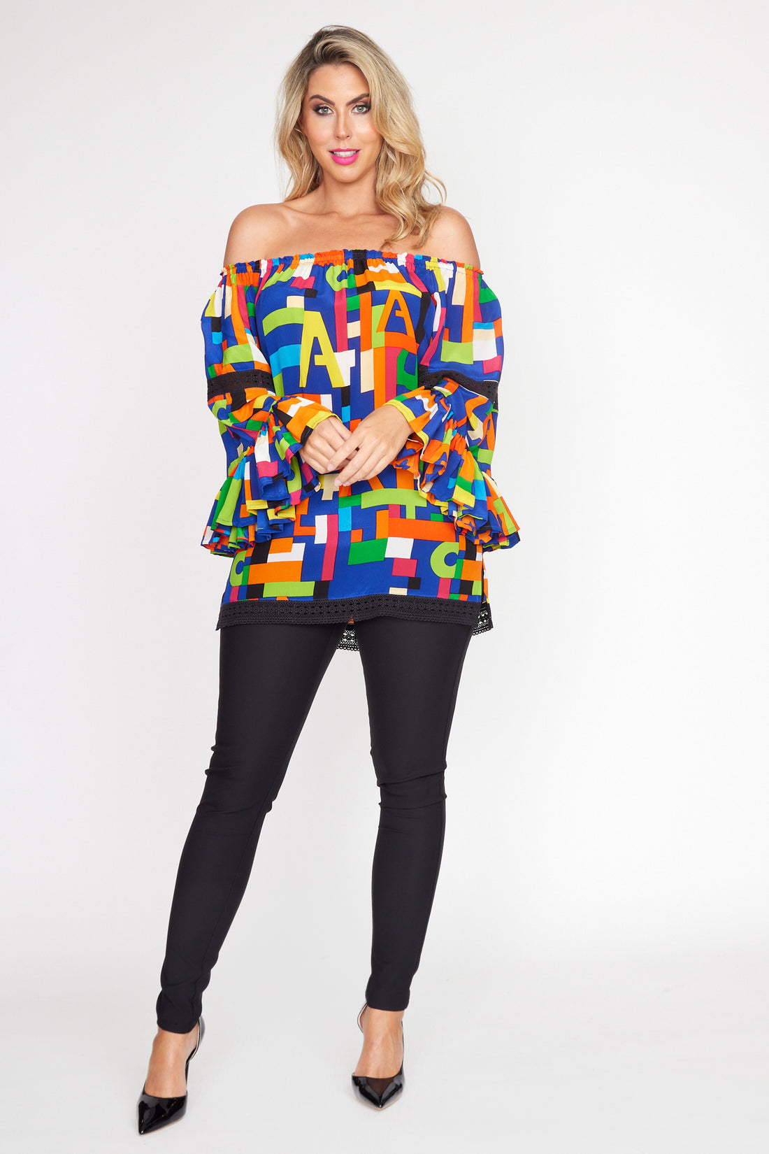 Geometric Print Sorento Top