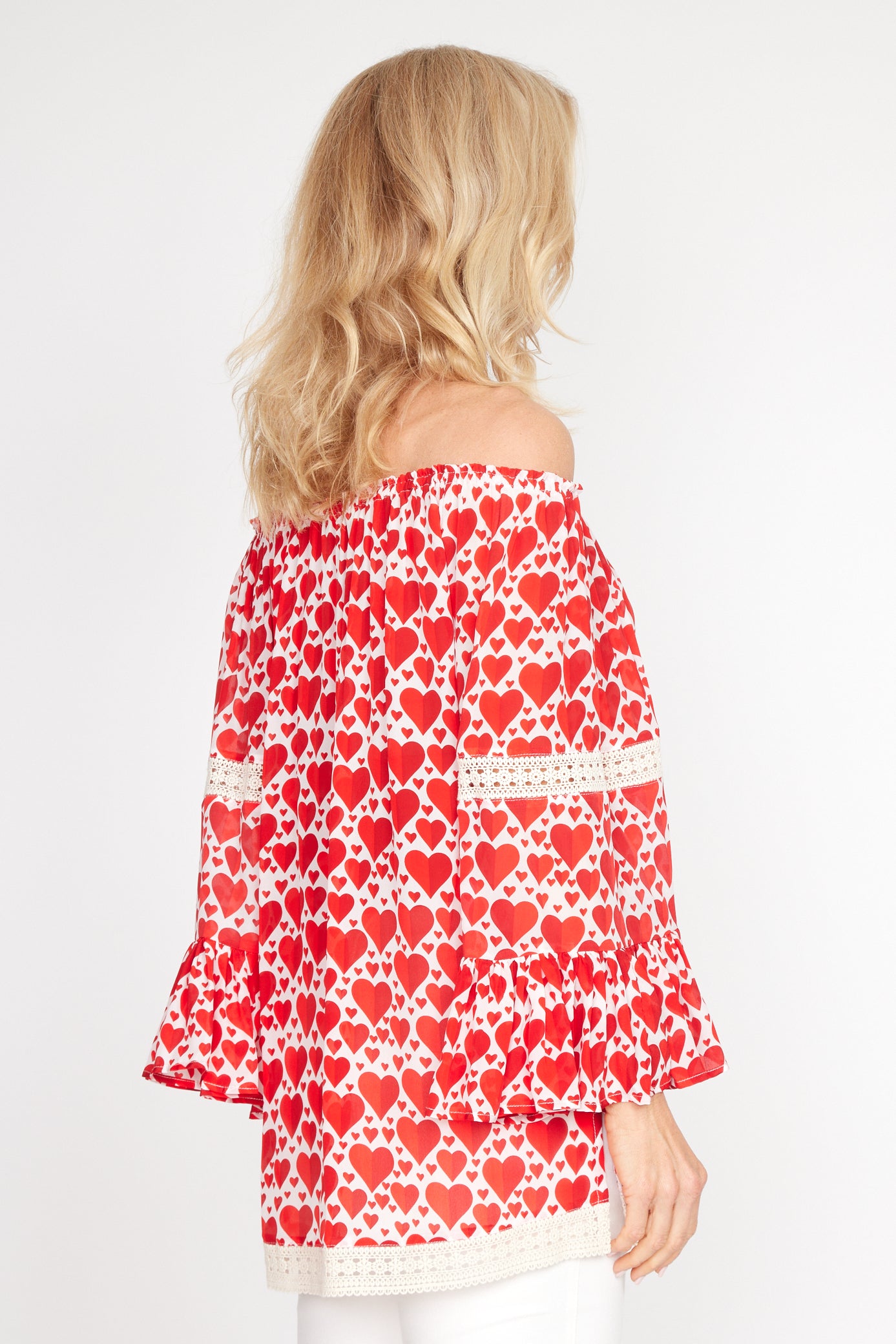 Love Heart Print Sorento Top