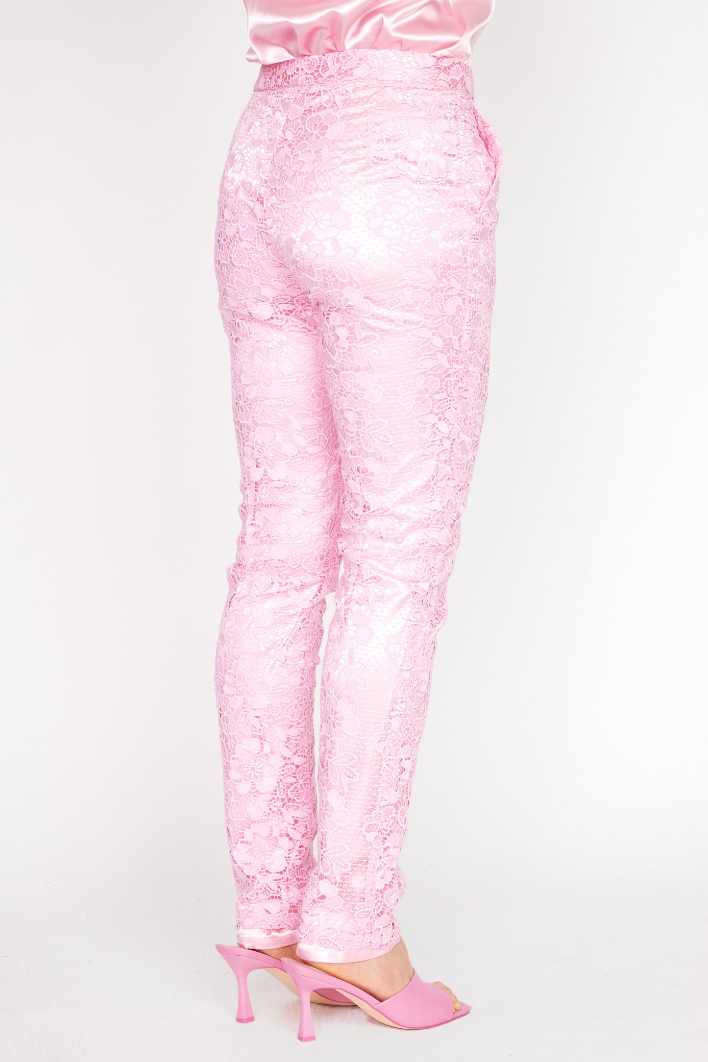 Baby Pink Lace Pant