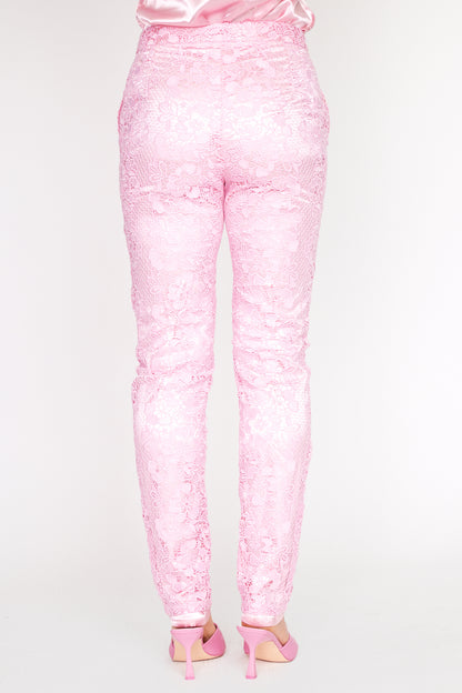 Baby Pink Lace Pant