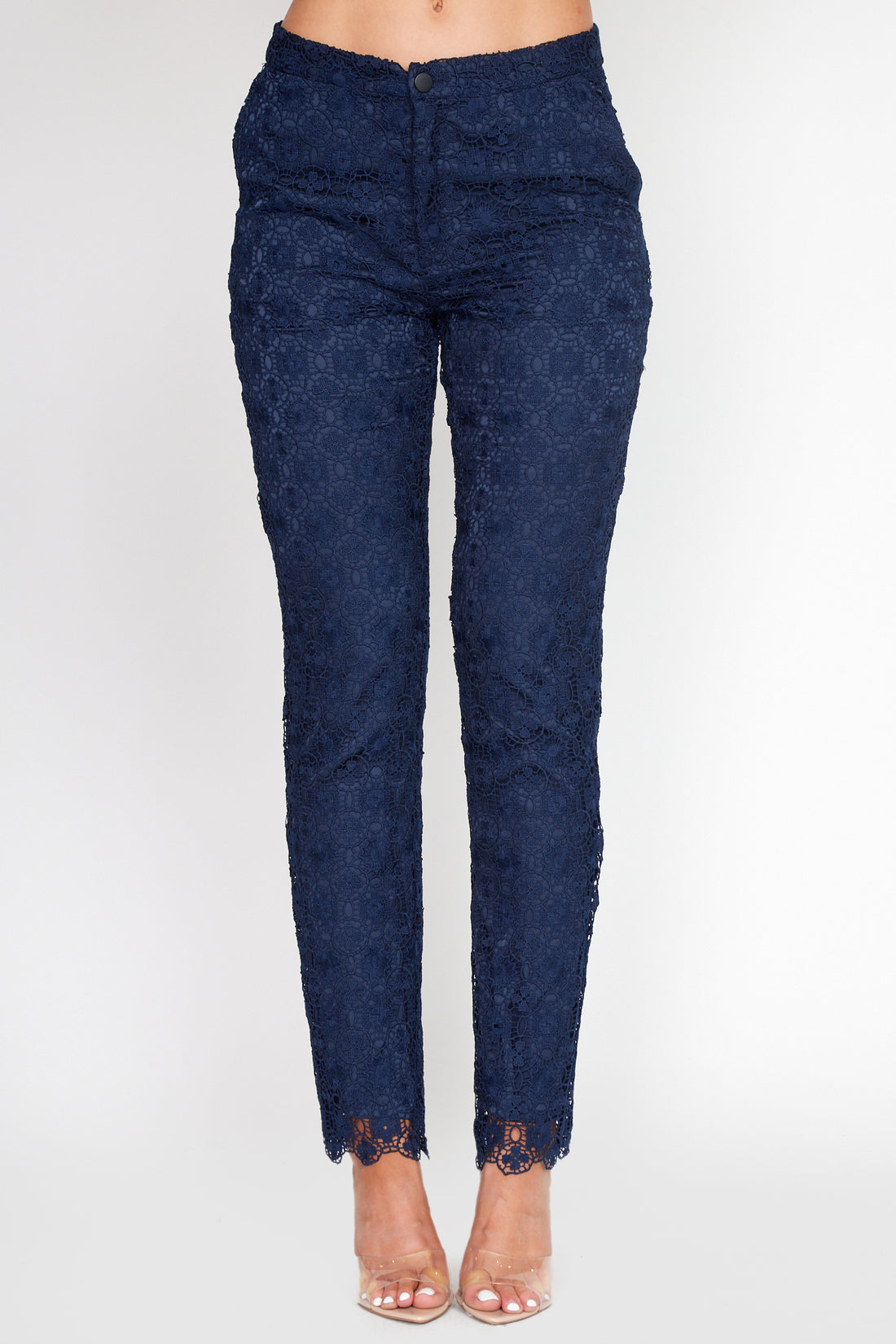 Navy Lace Pant