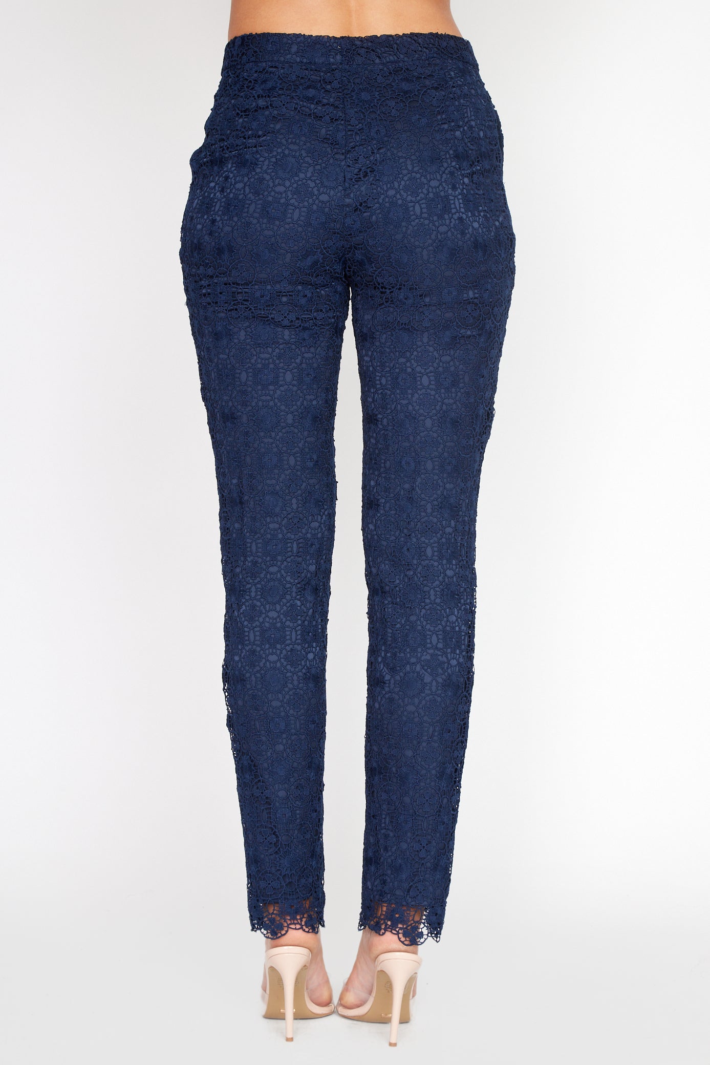 Navy Lace Pant