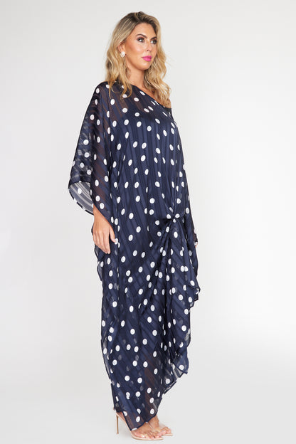 Nautical Polka Dot Kaftan