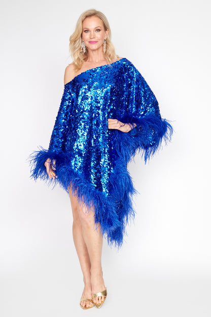 Feather Sequin Angel Wing Poncho - Available in Store