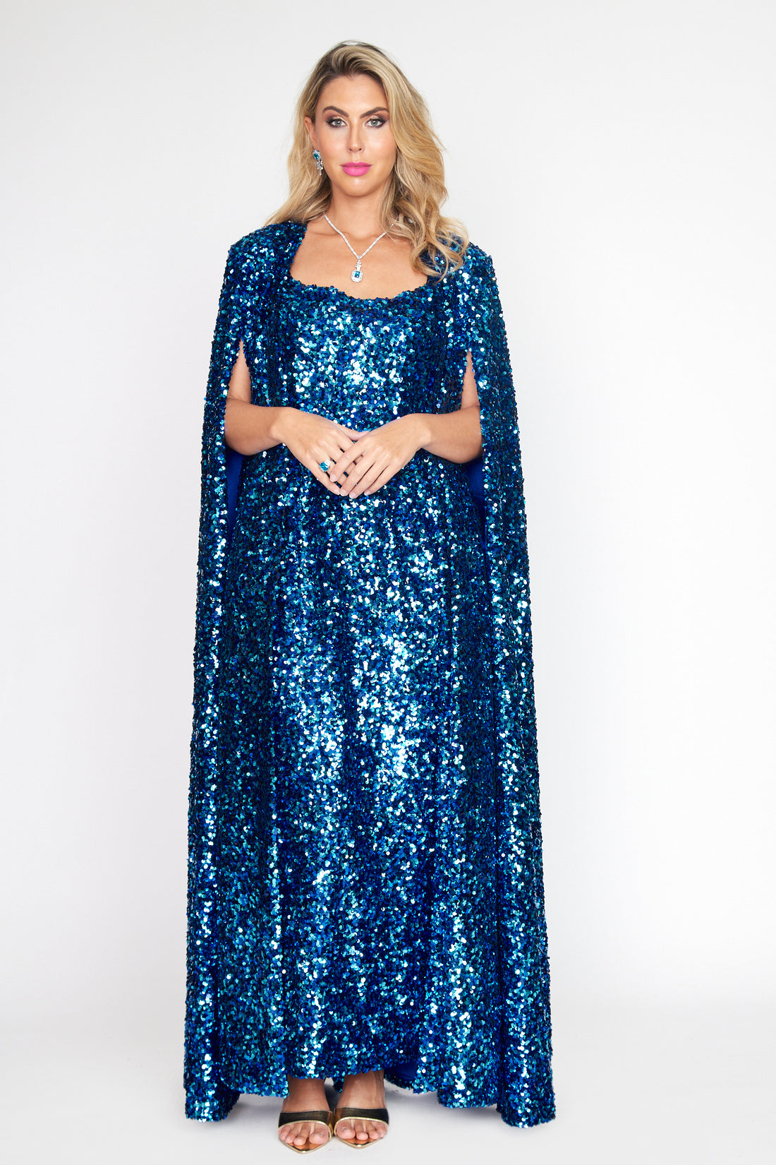 Royale Sequin Gala Cape