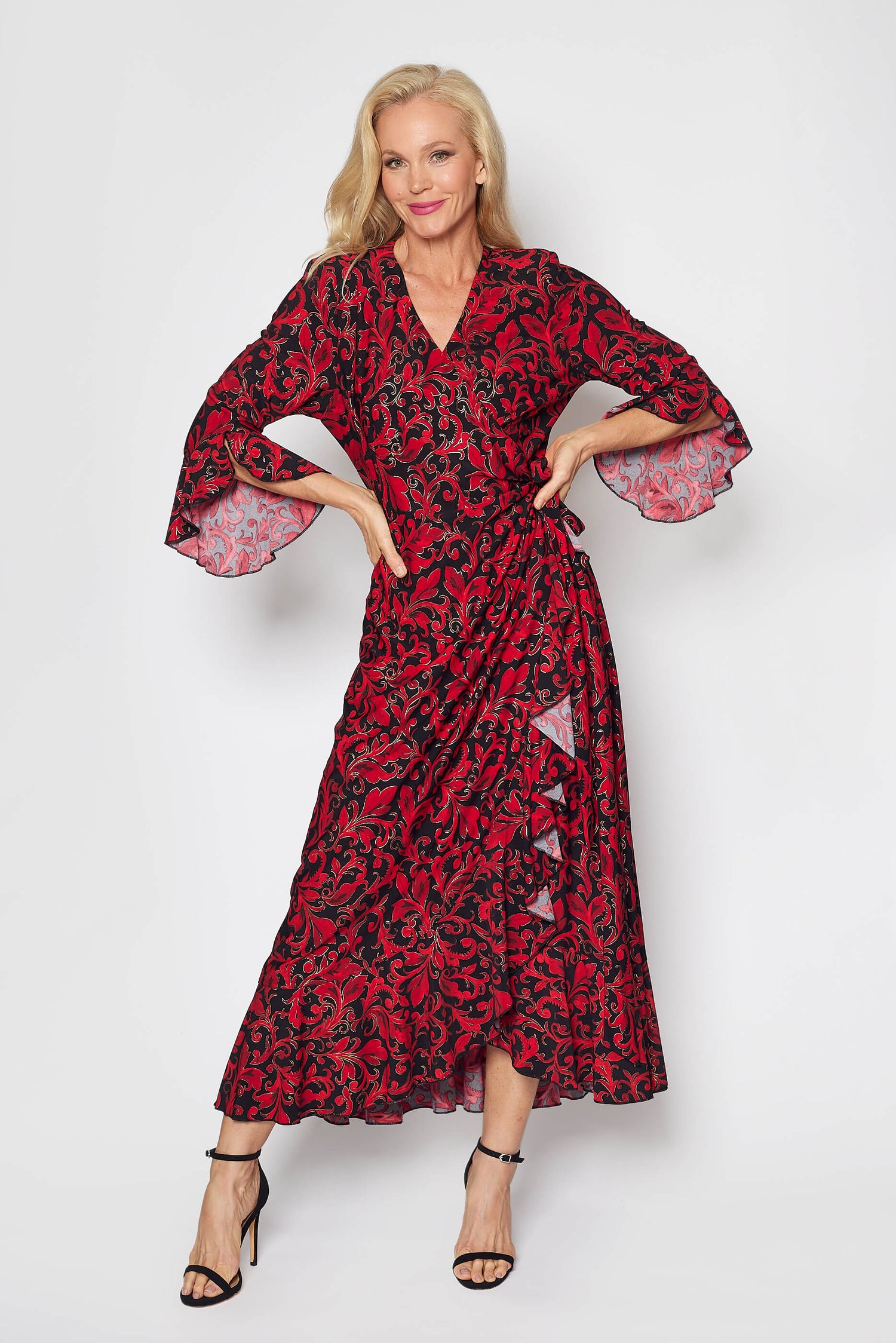 Jersey Wrap Dress (Christmas Print)