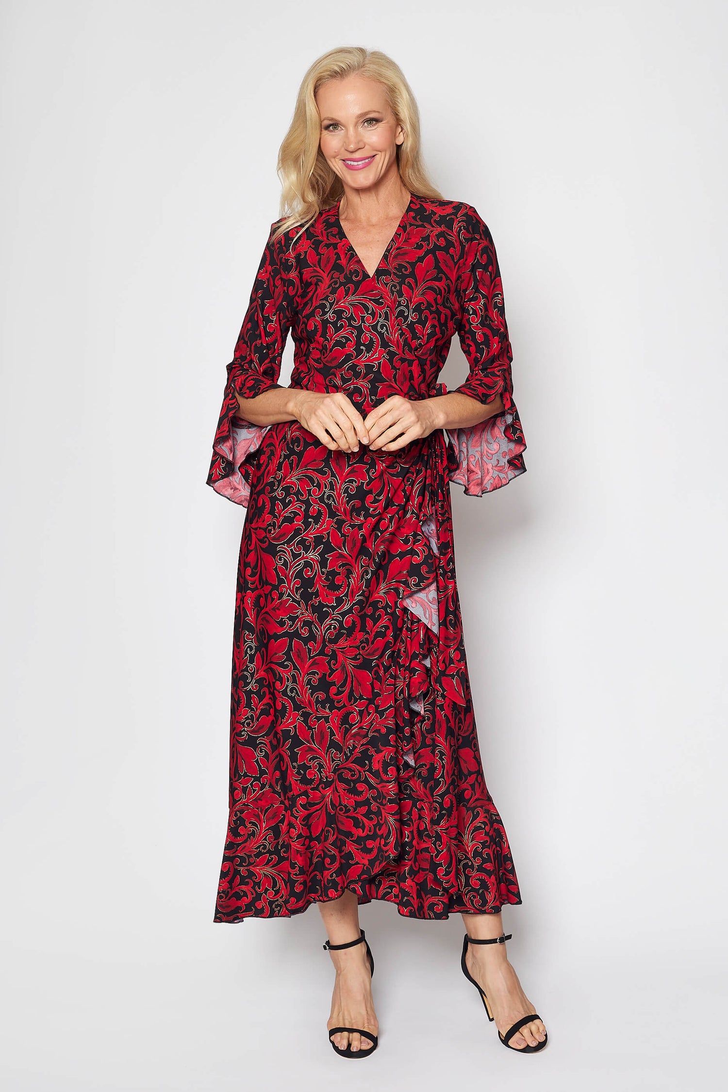 Jersey Wrap Dress (Christmas Print)