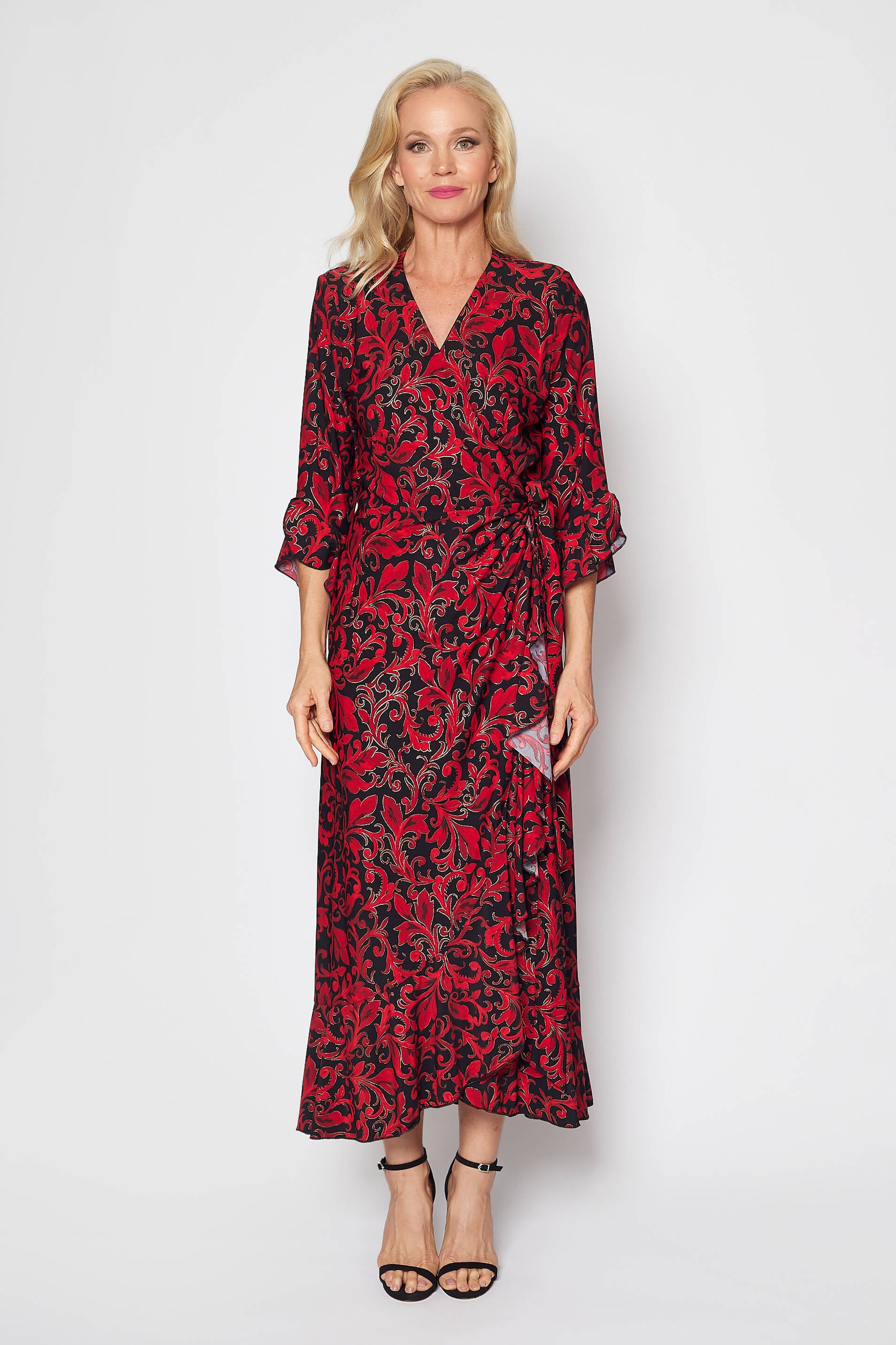 Jersey Wrap Dress (Christmas Print)