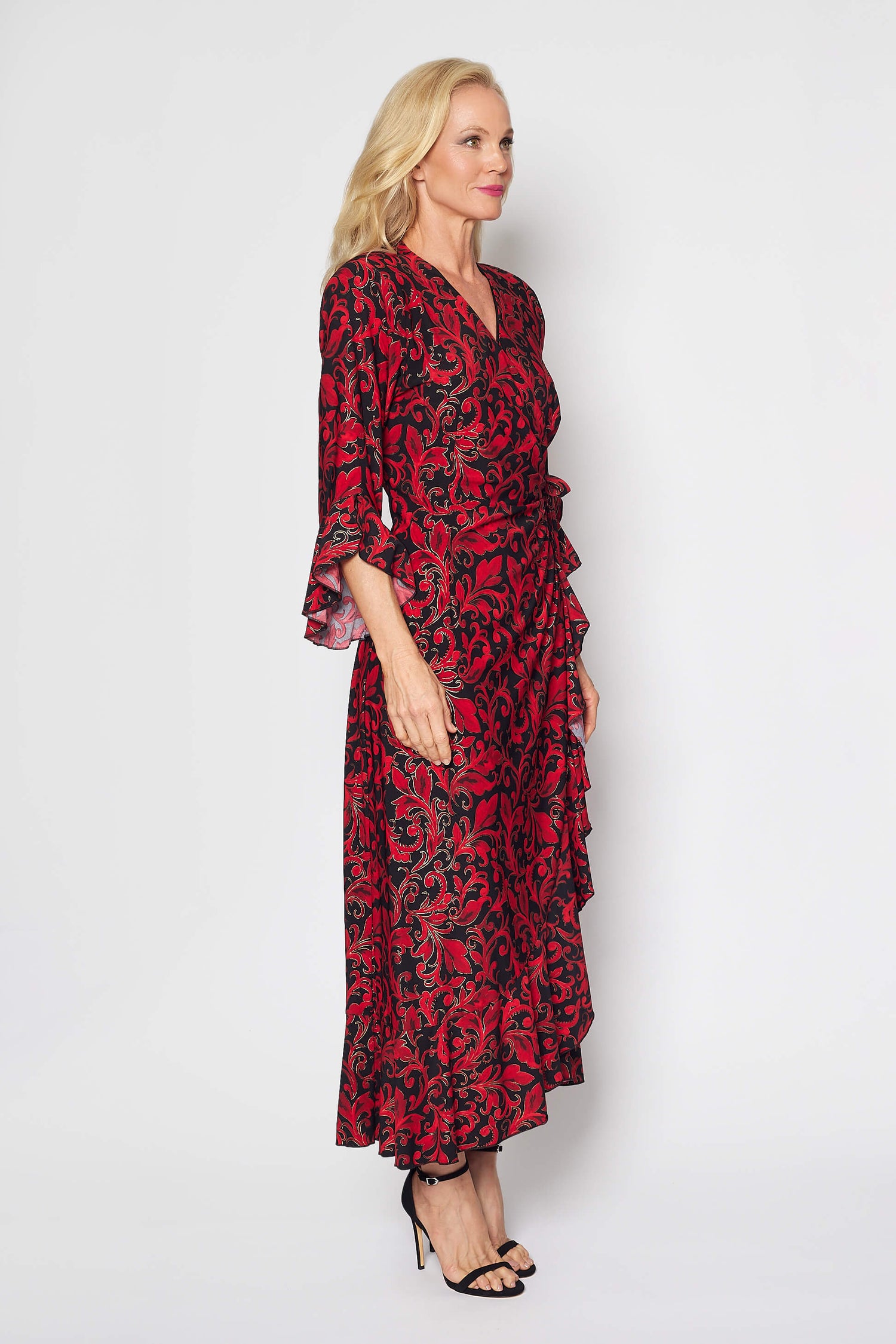Jersey Wrap Dress (Christmas Print)
