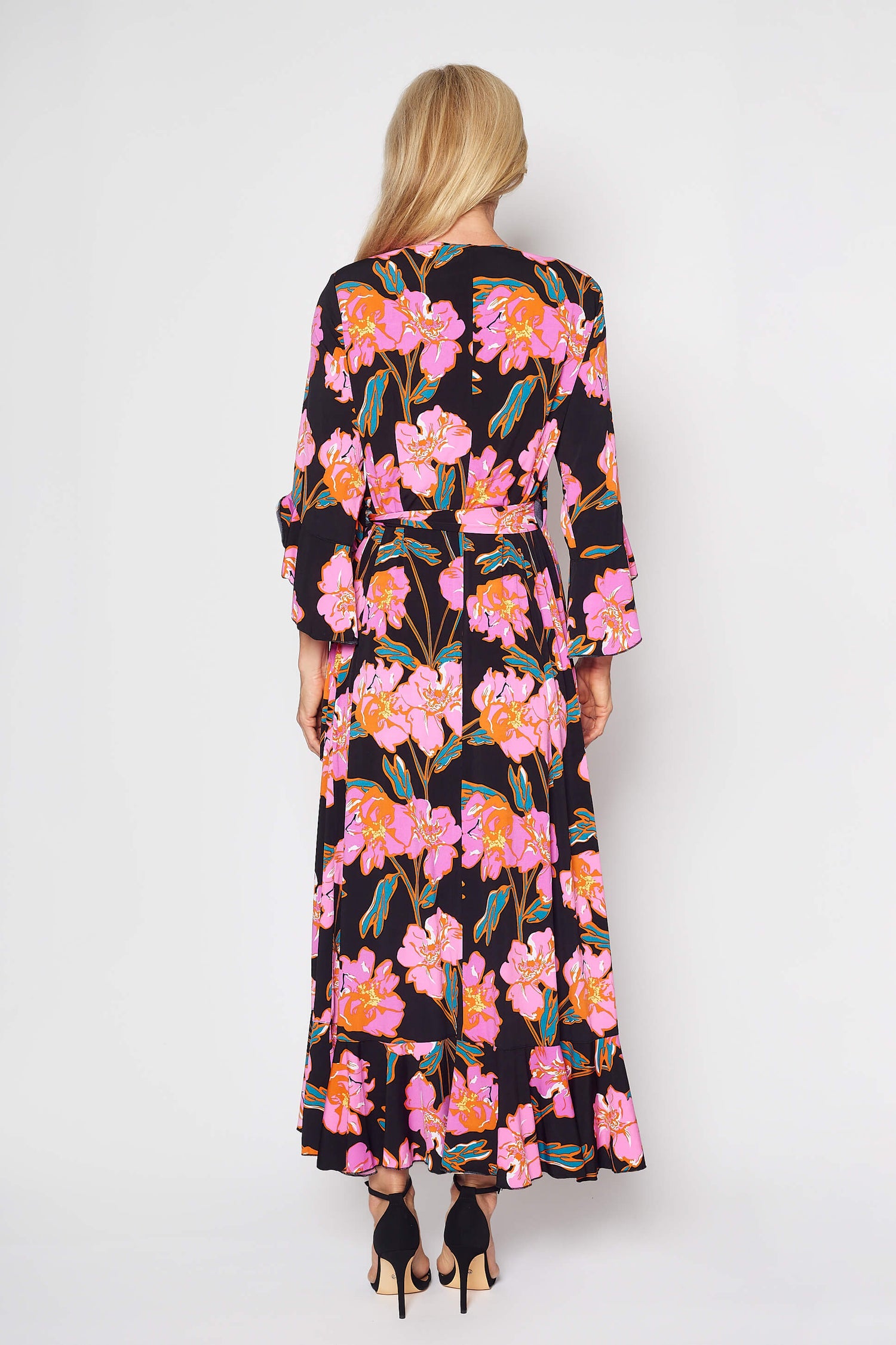 Jersey Wrap Dress (Pink Orchard)