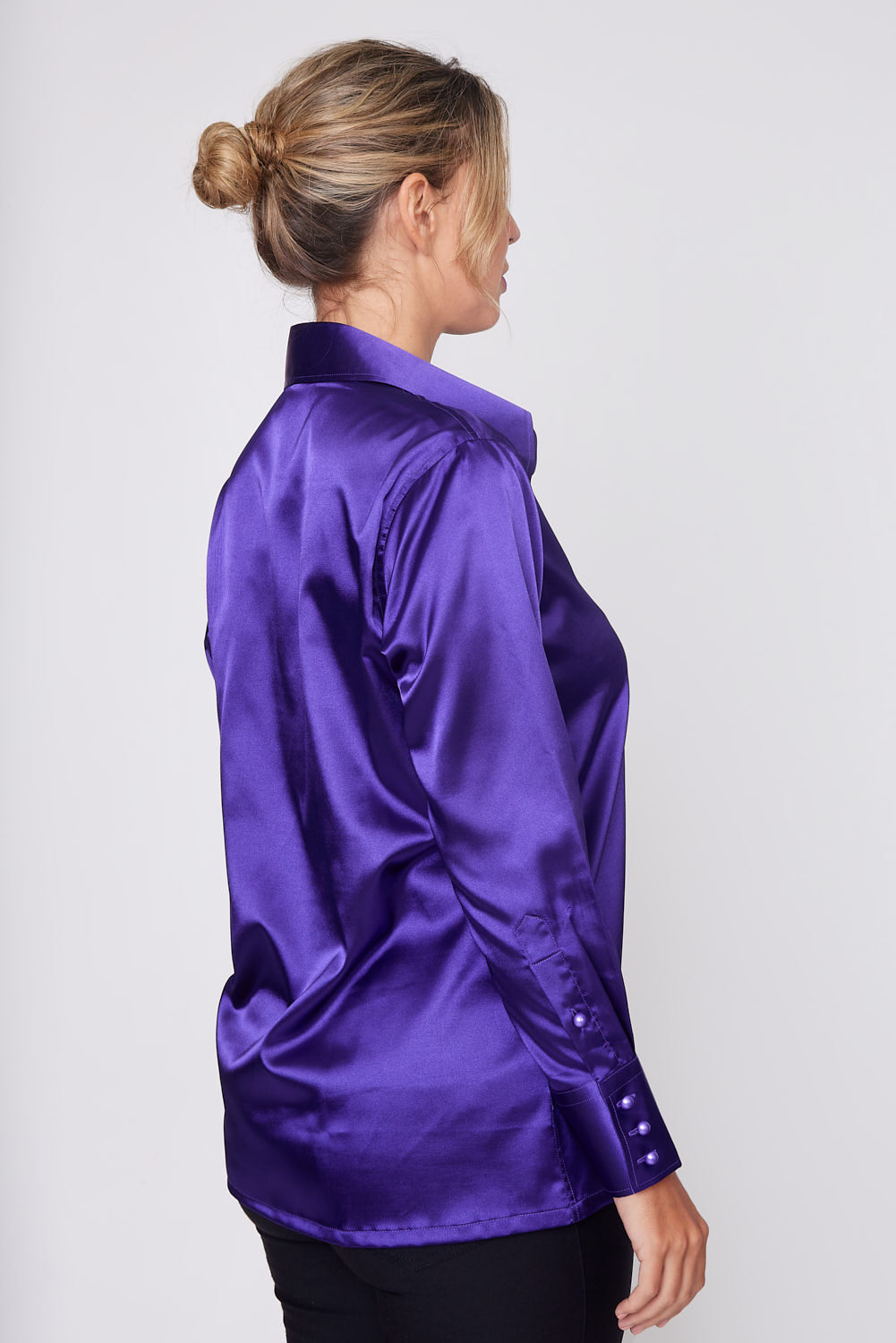 Purple Satin Shirt