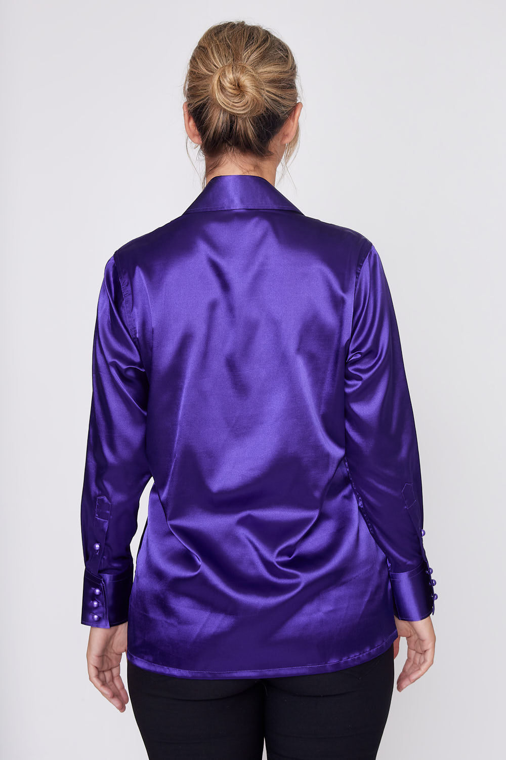 Purple Satin Shirt