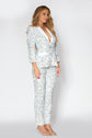 White/Silver Sequin Tux Jacket and Pant