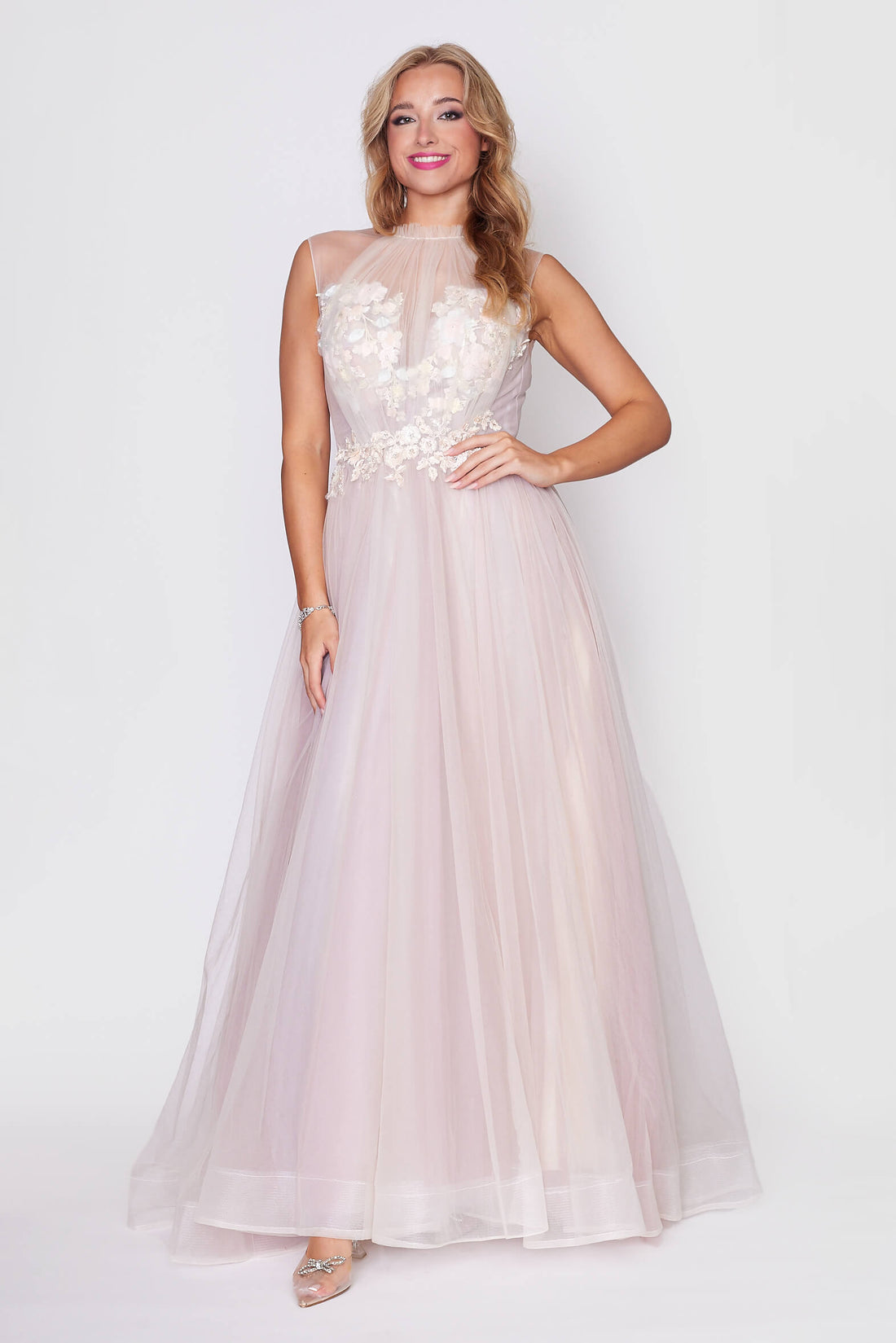 Champagne Nude Cocktail Gown