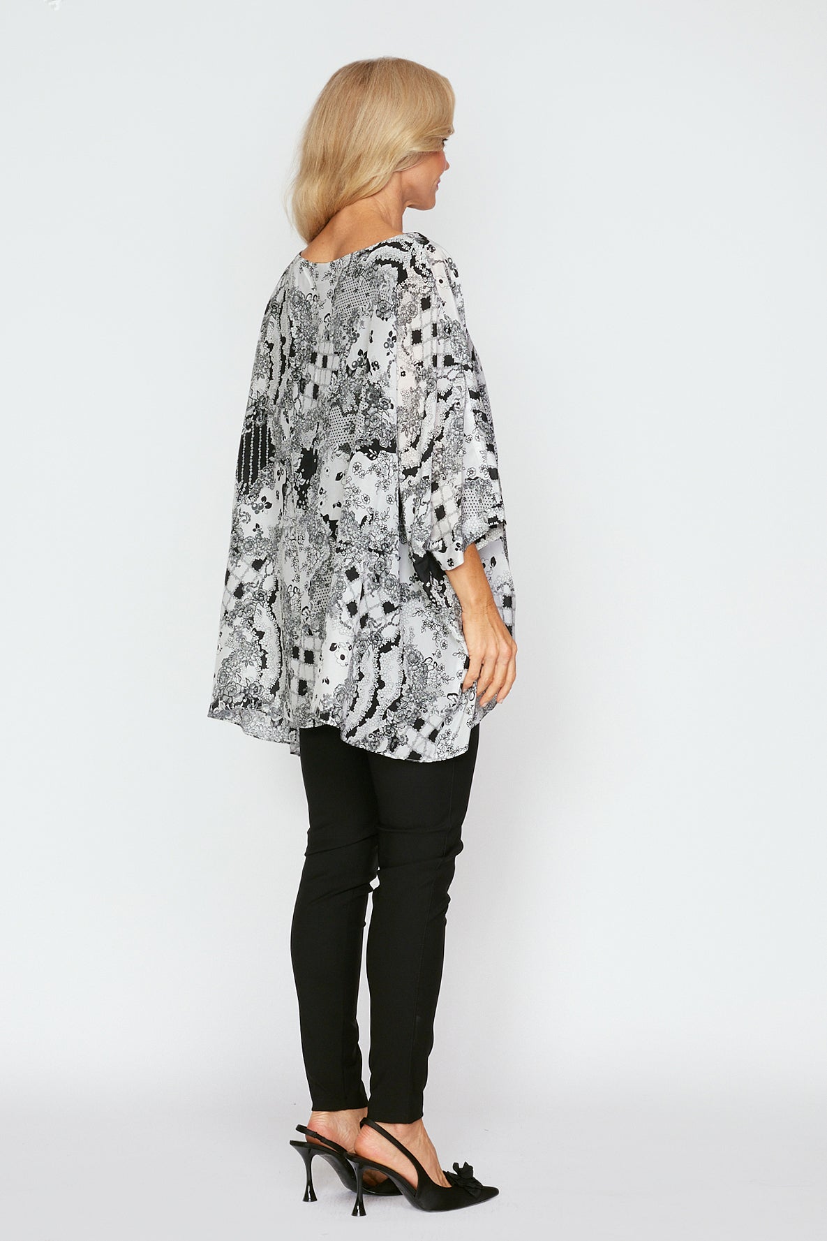 Geo Floral Holiday Top